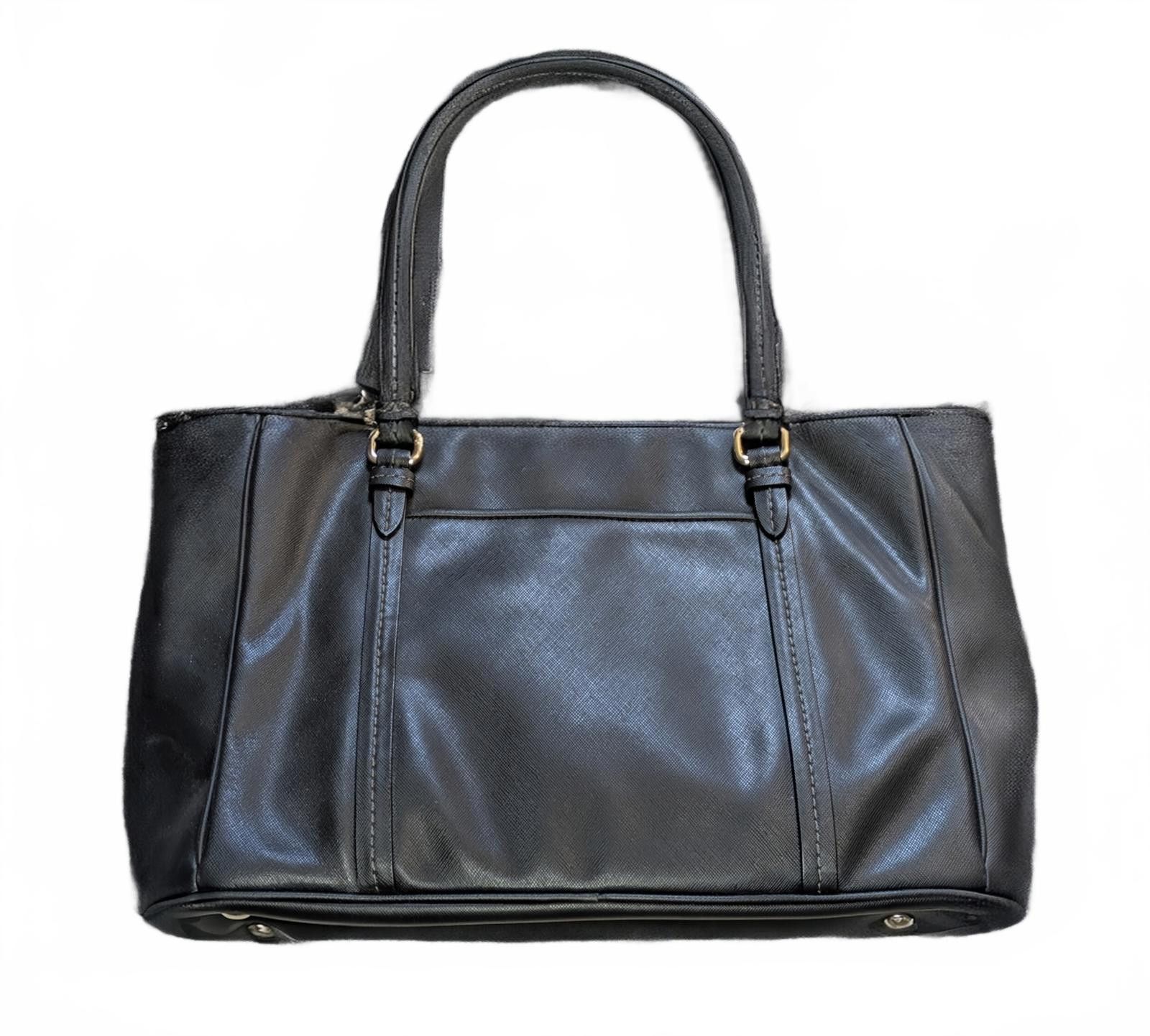 Coach Coach Peyton Jordan Satchel Bag Black Saffiano Leather Size ONE SIZE - 3 Thumbnail