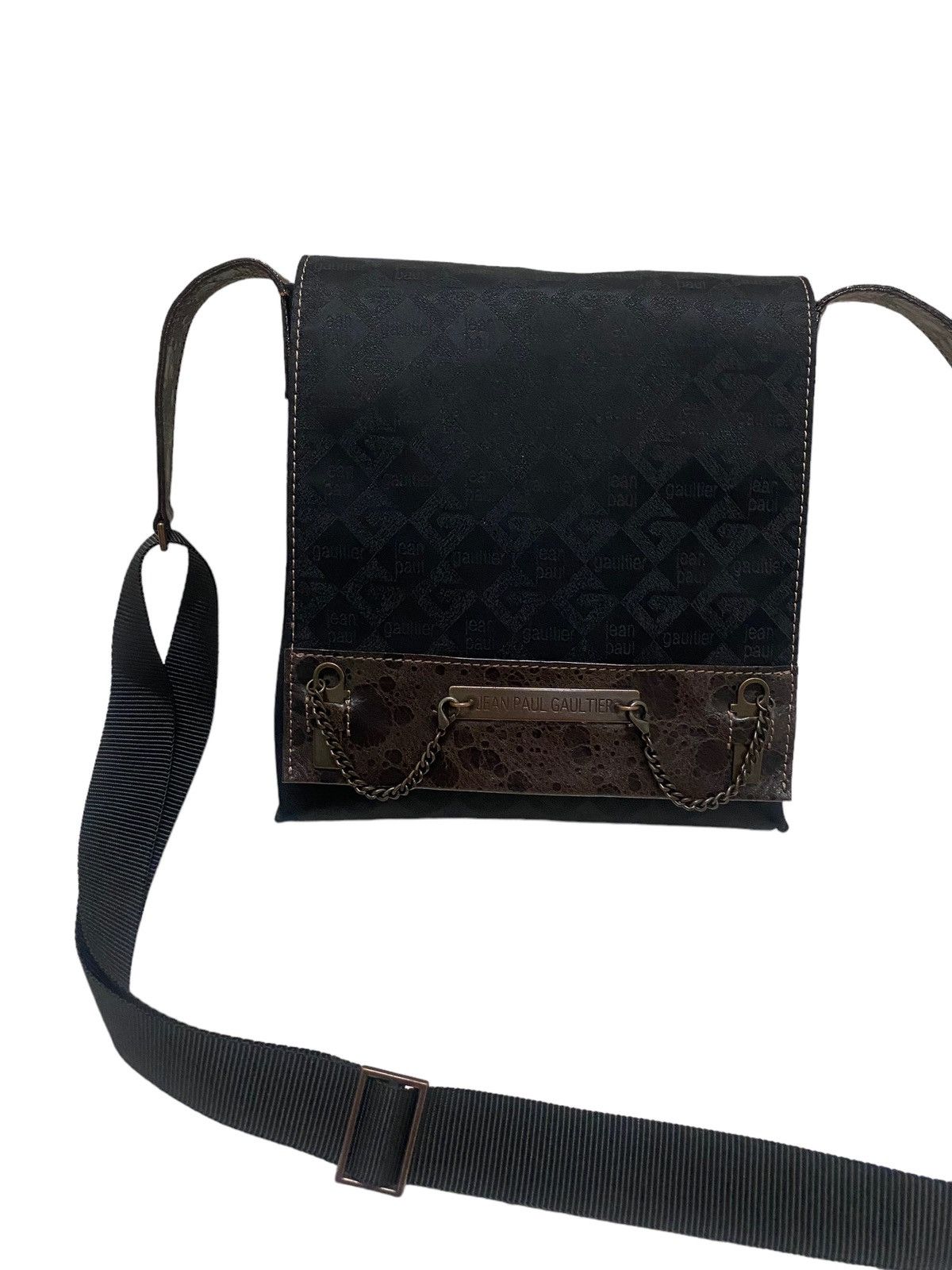 Jean Paul Gaultier Jean Paul Gaultier JPG Metal Plate Sling/Crossbody Bag Size ONE SIZE - 3 Thumbnail