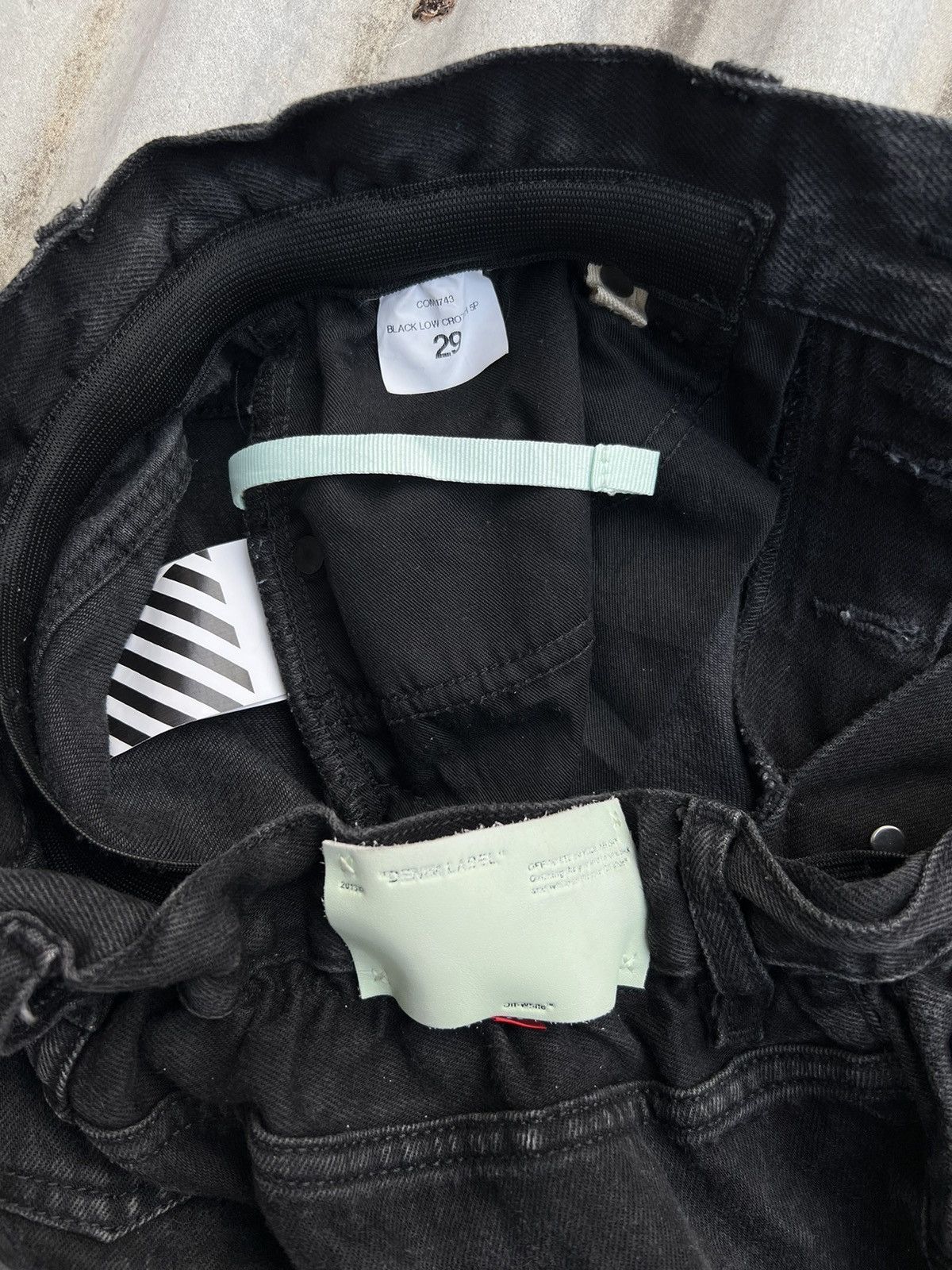 Off-White Off-White Slim Low Crotch Jeans Size US 29 - 6 Thumbnail