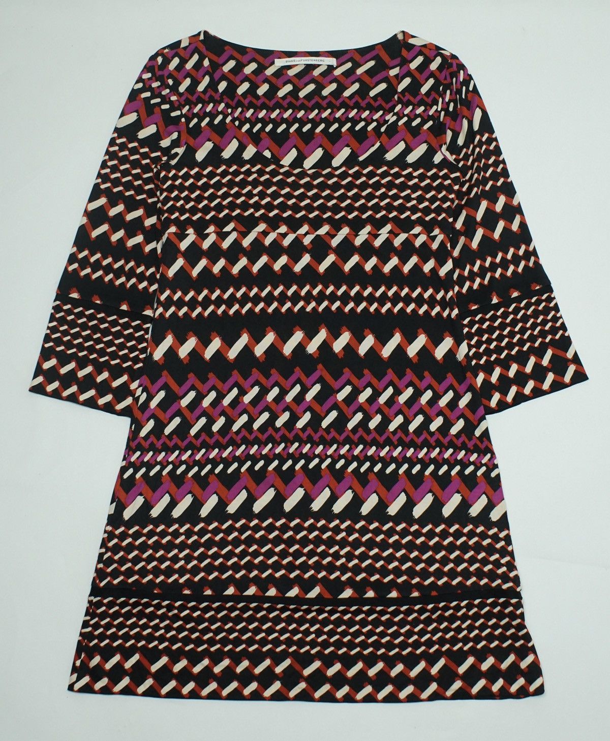 Diane von Furstenberg *NoTariff Diane von Furstenberg Pattern Dress Size ONE SIZE - 2 Thumbnail