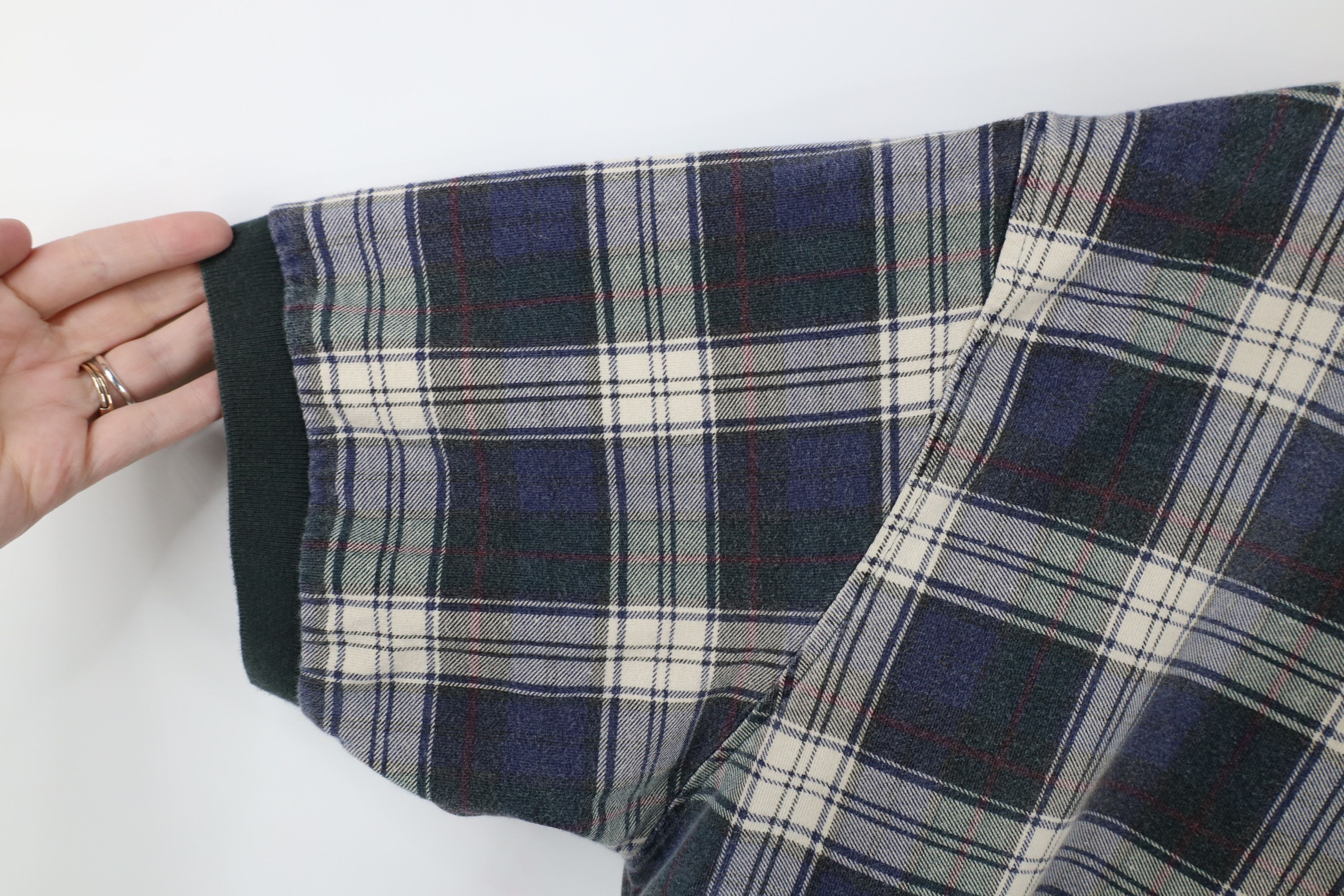 Vintage Vintage 90s Streetwear Plaid Collared Polo Shirt Cotton Size US XL / EU 56 / 4 - 7 Thumbnail