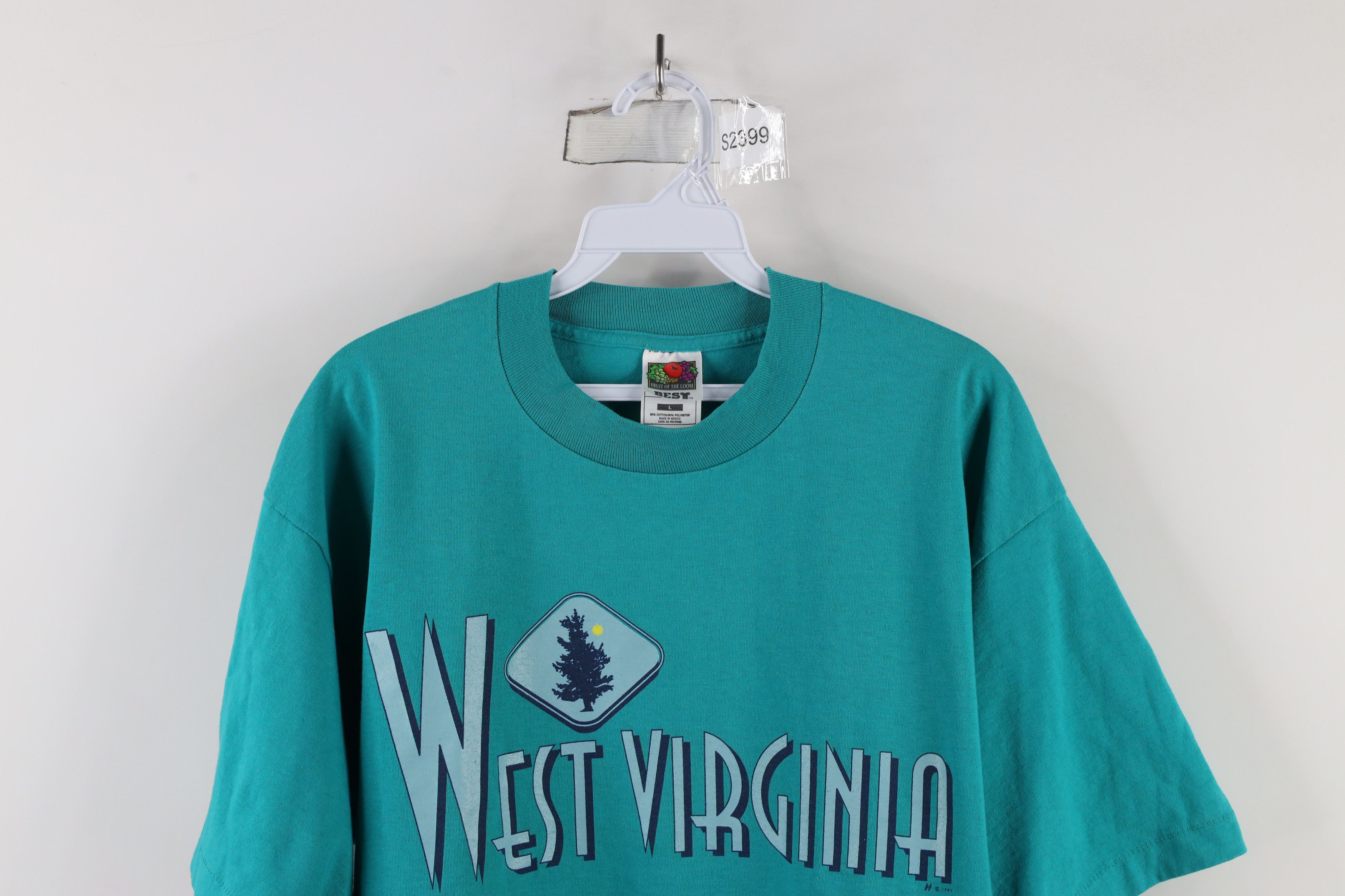 Vintage Vintage 90s Streetwear West Virginia Short Sleeve T-Shirt Size US L / EU 52-54 / 3 - 2 Thumbnail