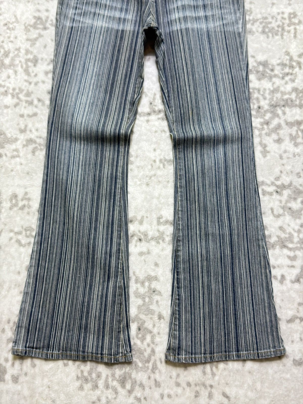 Japanese Brand Japanese Oririn Hickory Stripe Bootcut Archive Denim Jeans Size US 29 - 6 Thumbnail