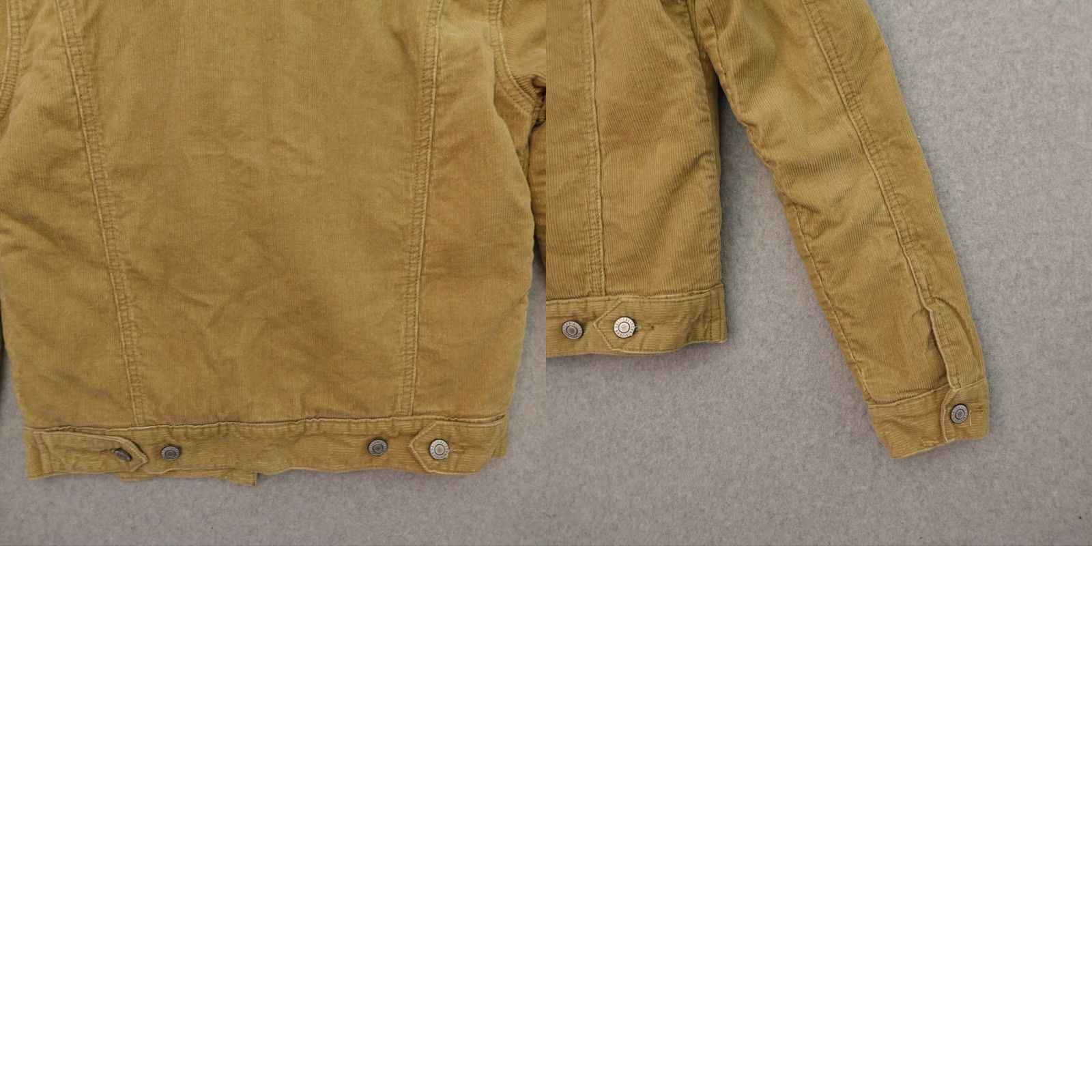 Vintage VINTAGE John Galt Jacket Women Small Corduroy Shacket Beige 18X22 Y2k Sherpa Trucker Melville Size S / US 4 / IT 40 - 9 Thumbnail