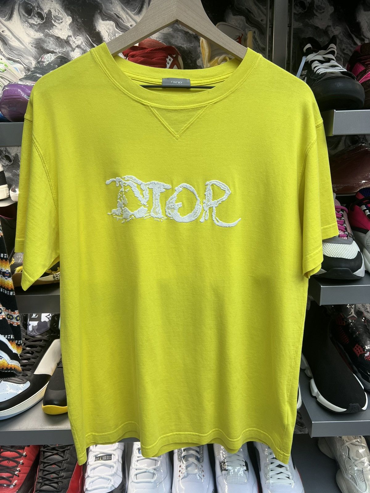 Dior Dior Yellow Tee Shirt Size US M / EU 48-50 / 2 - 1 Thumbnail