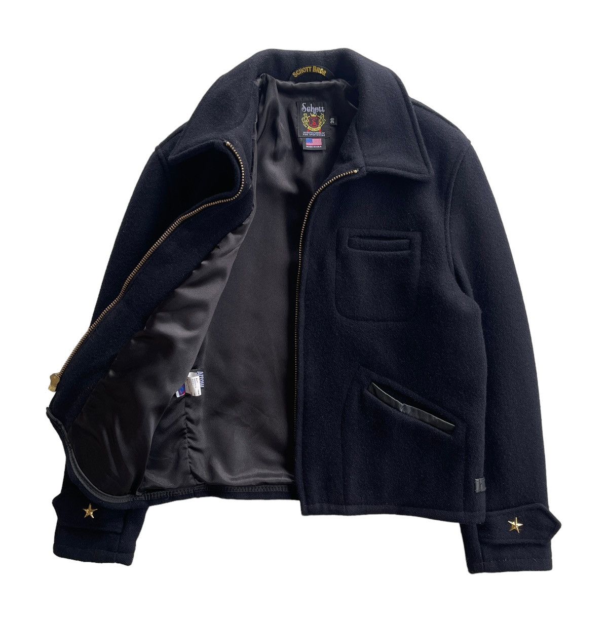 Schott Vintage Schott 716 Wool CPO Jacket Size US S / EU 44-46 / 1 - 4 Thumbnail