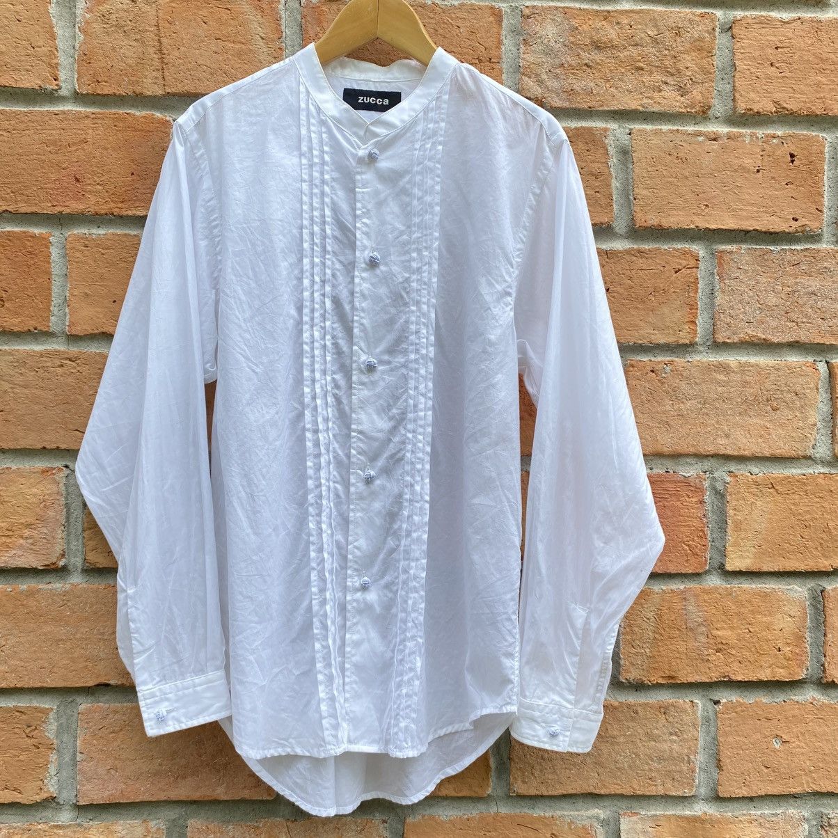 Zucca Zucca White Fitted Button-Up Shirt Size XS / US 0-2 / IT 36-38 - 18 Thumbnail