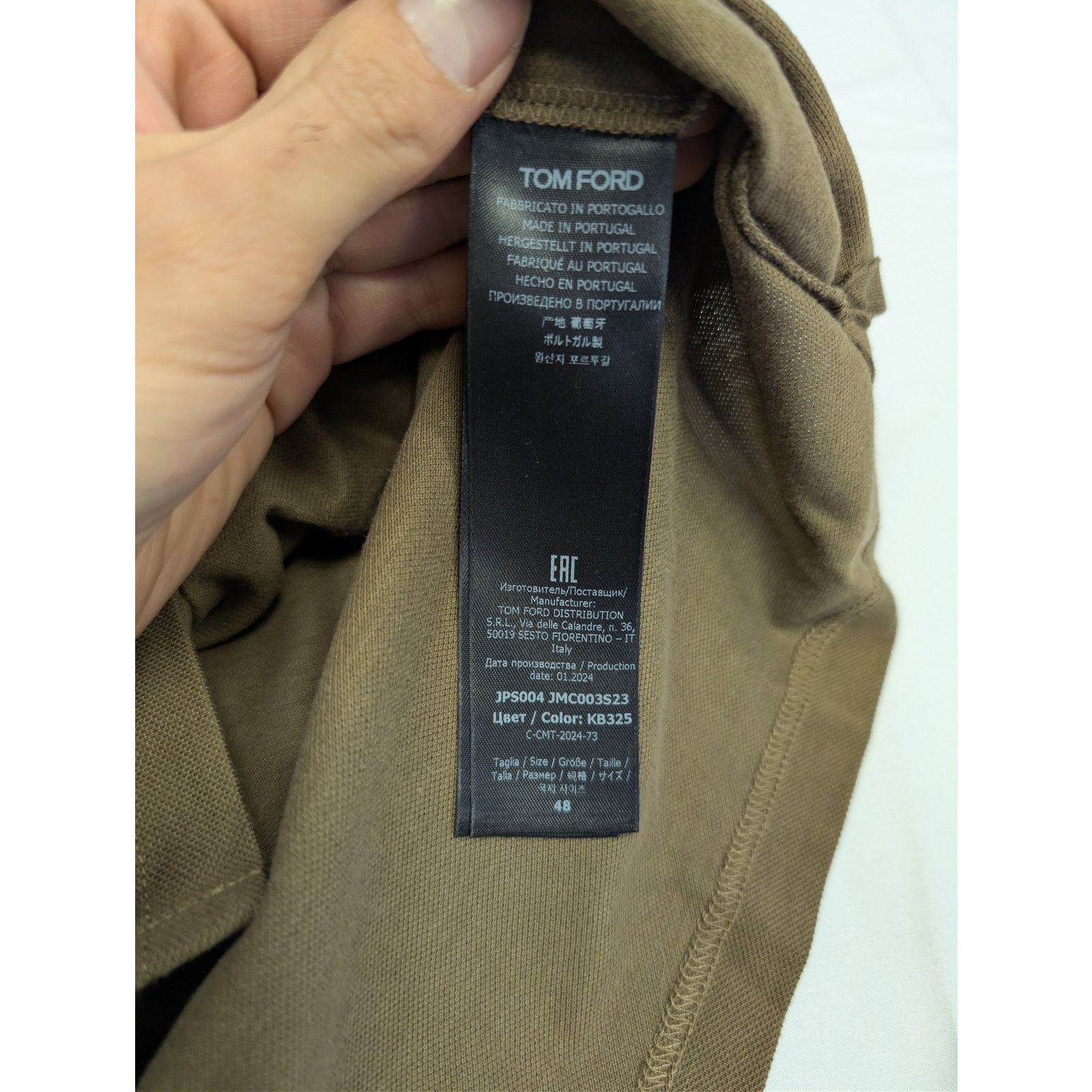 Tom Ford o1rshd1 Cut And Sewn Polo Shirt Knitted Polo Shirt in Cigar Size US M / EU 48-50 / 2 - 17 Thumbnail