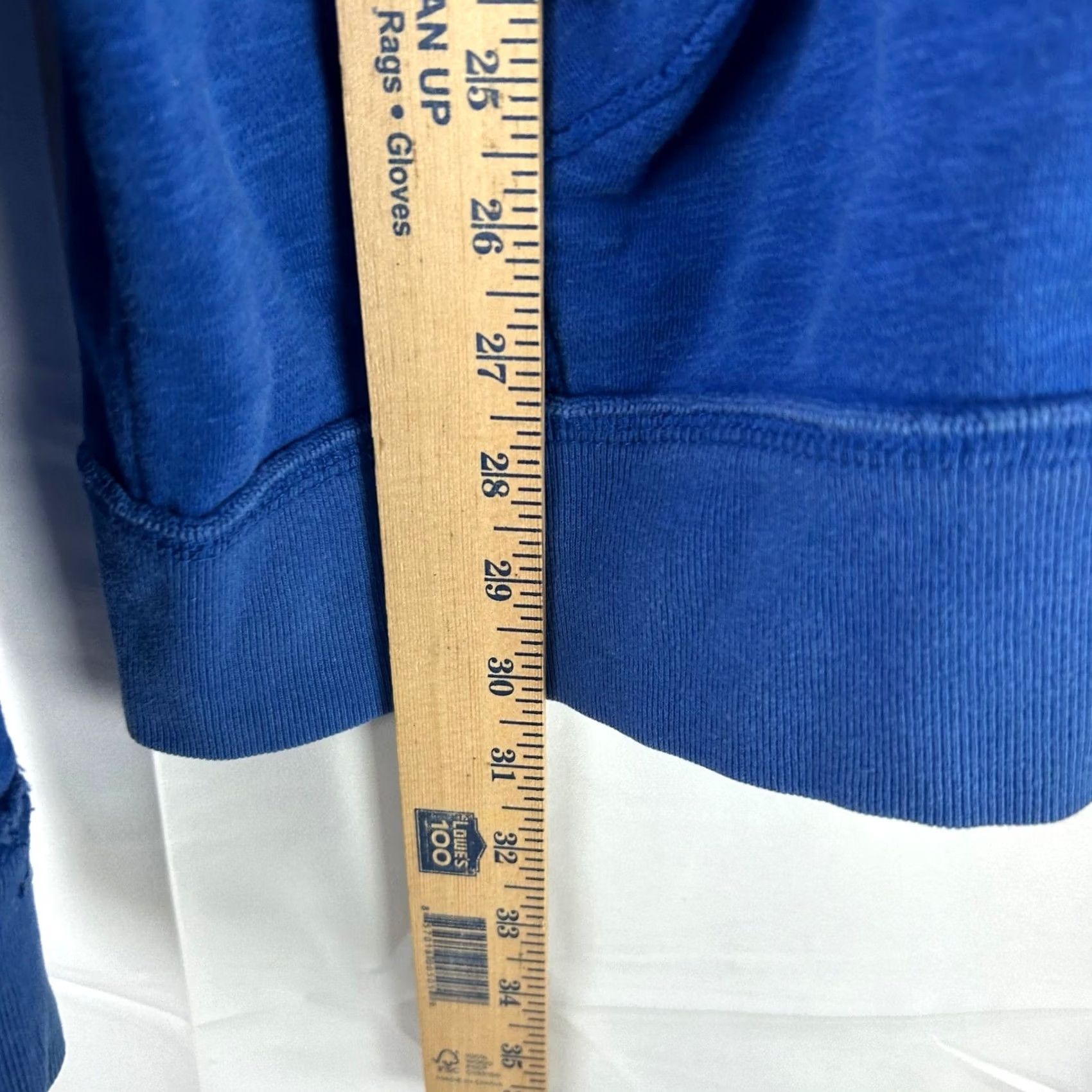 Aeropostale Aeropostale Hoodie Mens XL Blue 87 Applique Full Zip Slub Knit Fleece Size US XL / EU 56 / 4 - 7 Thumbnail