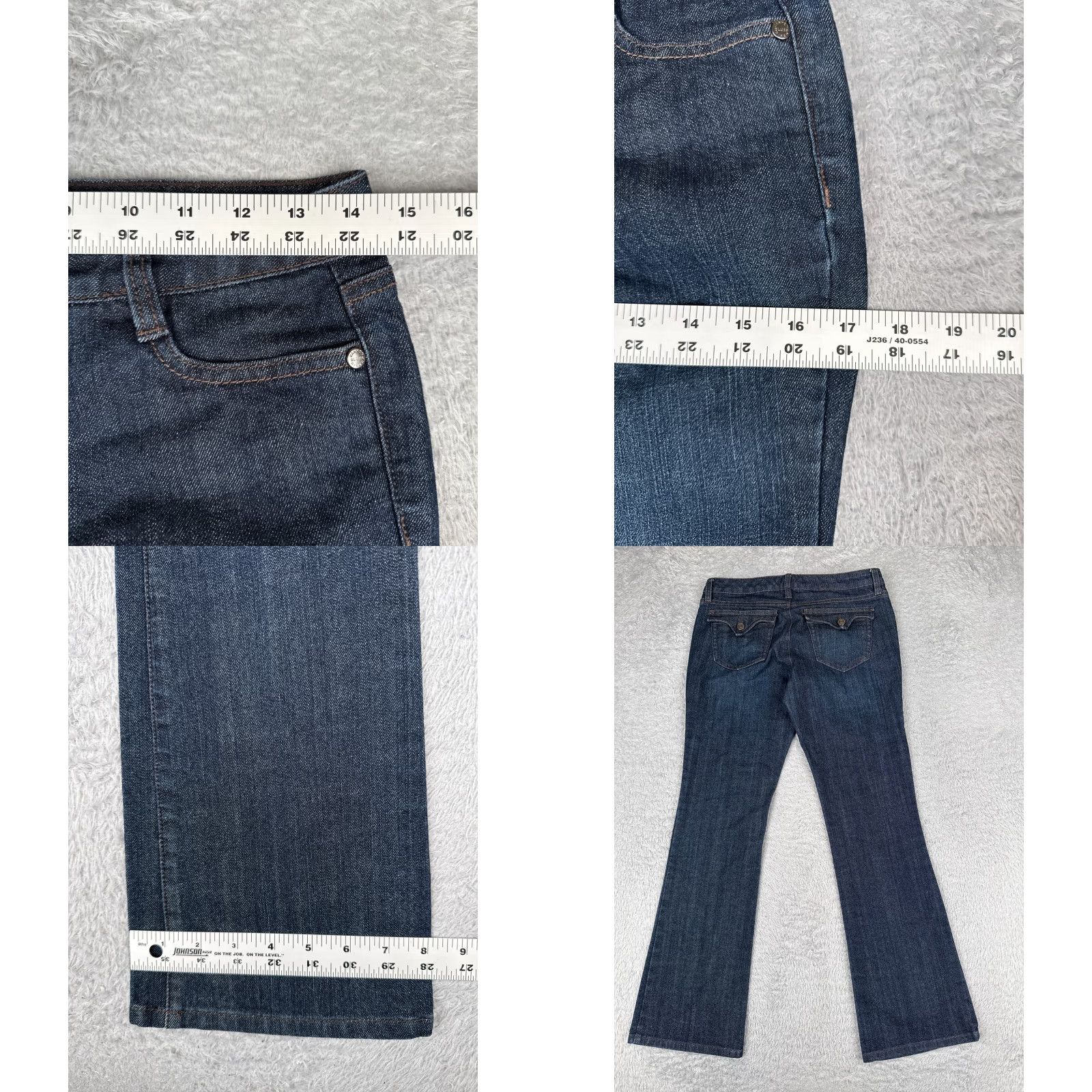 Vintage Canyon River Blues Jeans Womens 4P Jeans Bootcut Low Rise 28x30 Blue Denim Regular Size 28 Womens Size 27" / US 4 / IT 40 - 9 Thumbnail