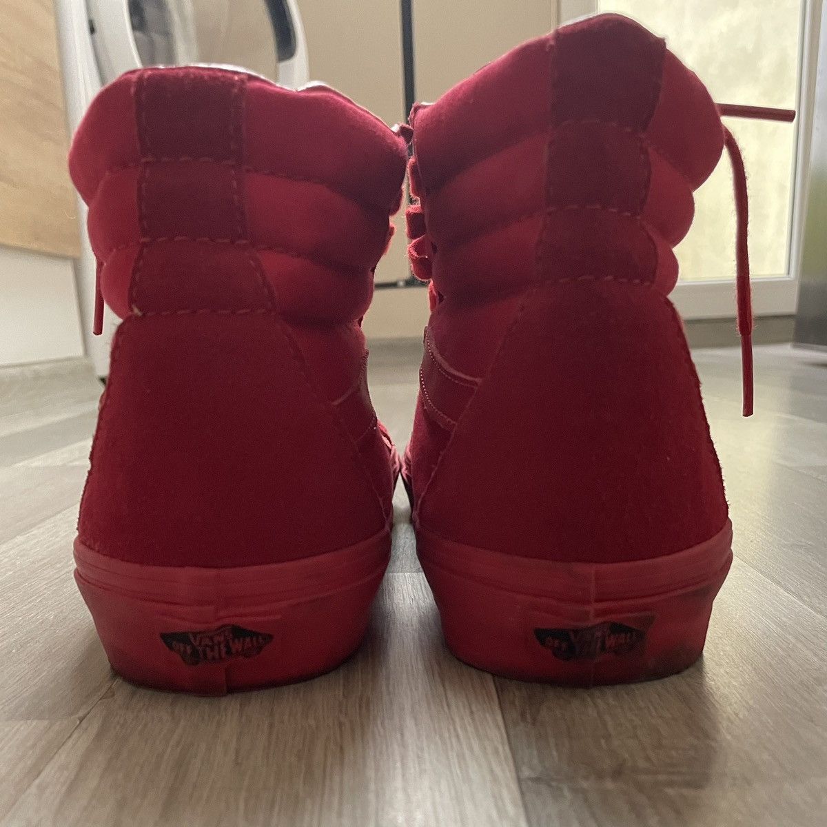 Vans Rare! Vans Sk8-Hi “Mono Red” 2016 Size US 10.5 / EU 43-44 - 6 Thumbnail