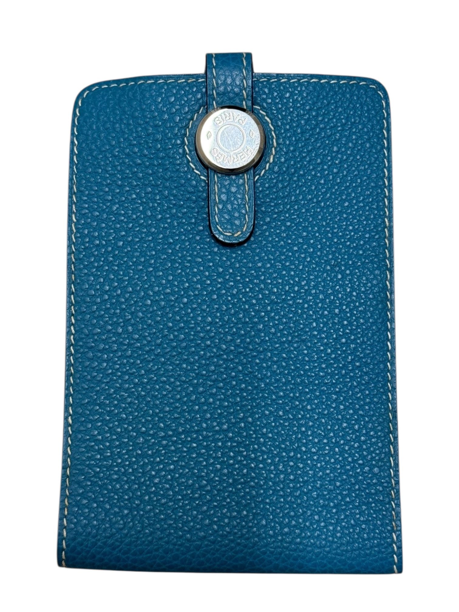 Hermes Hermes Blue Togo Leather Notepad Cardholder Wallet Size ONE SIZE - 1 Thumbnail