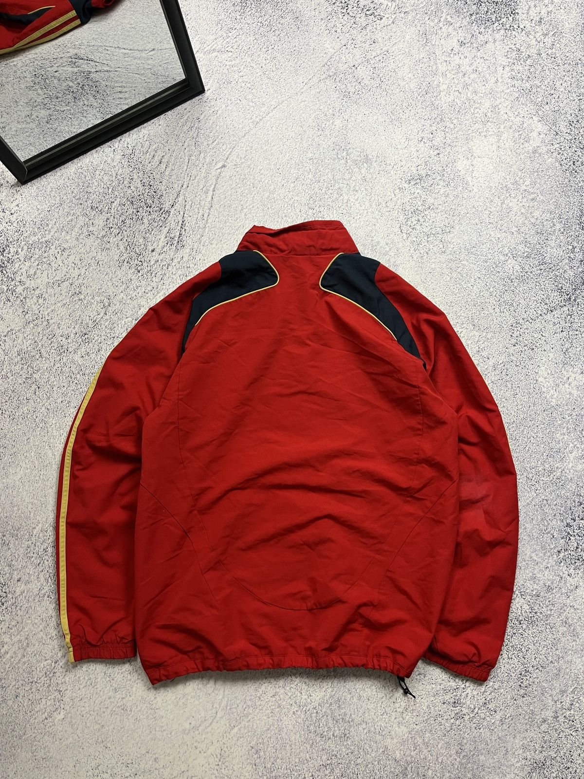 Adidas × Vintage Adidas 2000s Vintage RFEF Spain Football Nylon Track Jacket Size US L / EU 52-54 / 3 - 8 Thumbnail