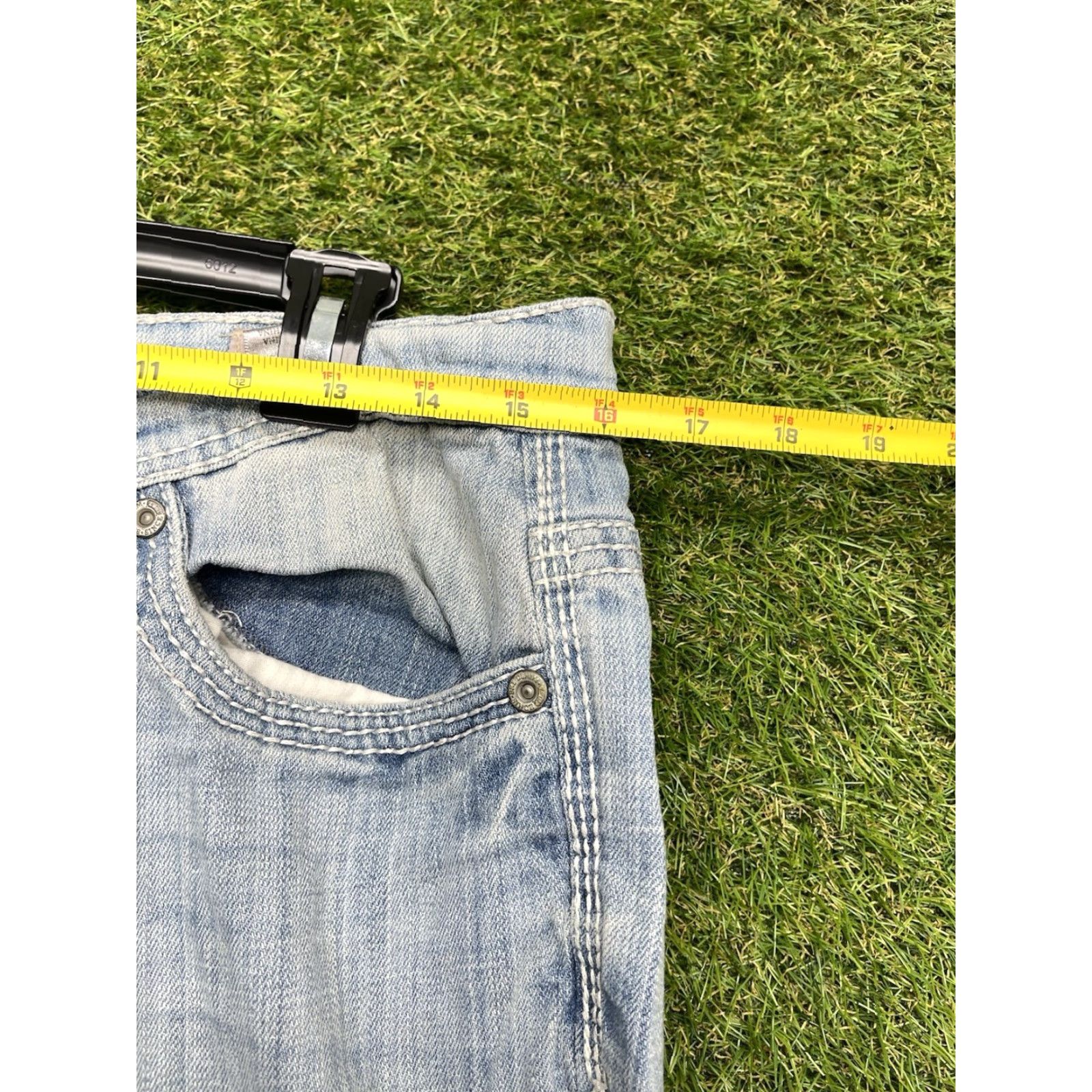 Vintage VINTAGE Buckle BKE Jeans Mens 31x33 Straight Leg Mid Rise Denim Blue 90s Y2K Retro Size US 31 - 7 Thumbnail