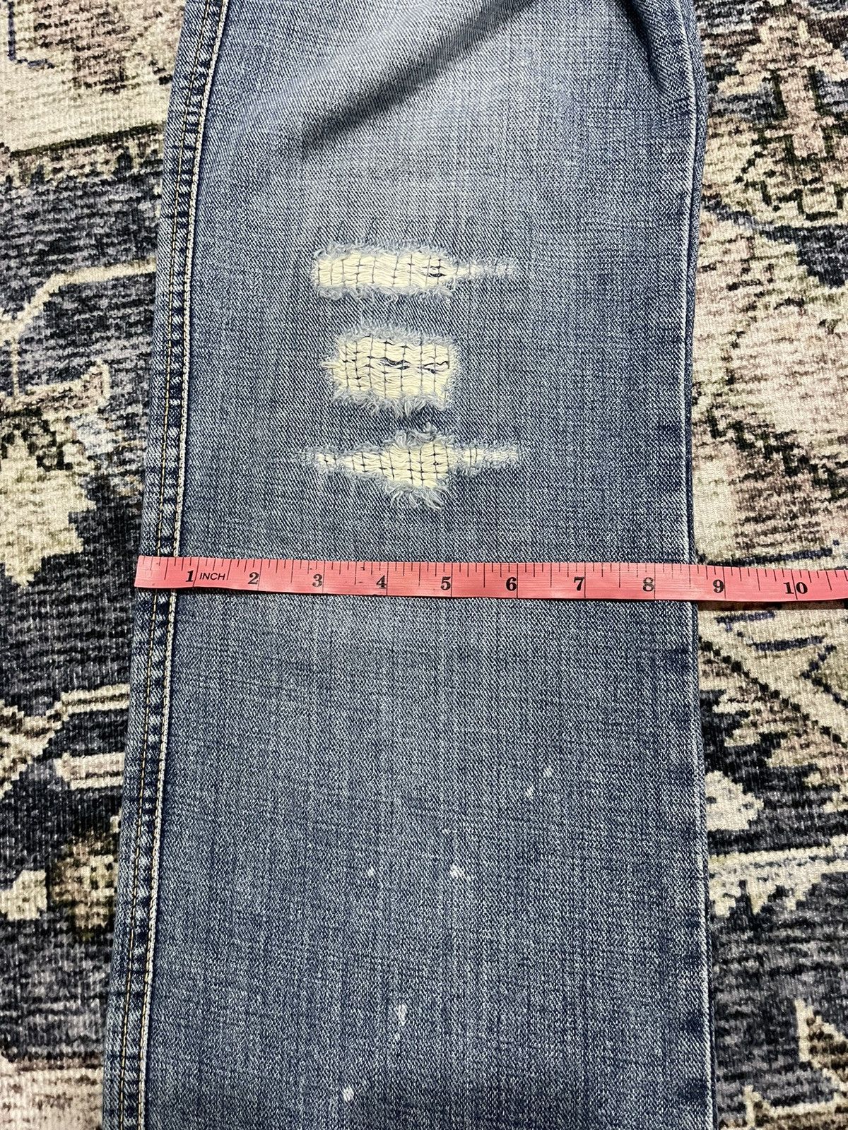 Boycott × If Six Was Nine × Vintage Vintage BOYCOTT Bush Pants Distressed Denim Pants Size US 33 - 23 Thumbnail