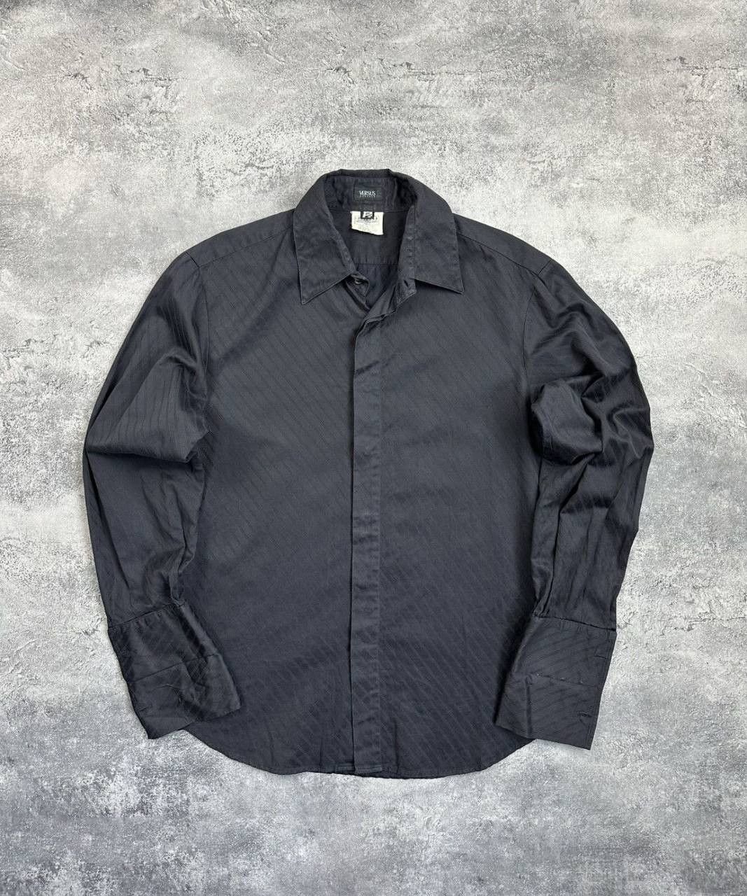 Versus Versace Vintage Versus Versace Shirt Button Ups Classic Black Size US M / EU 48-50 / 2 - 1 Thumbnail