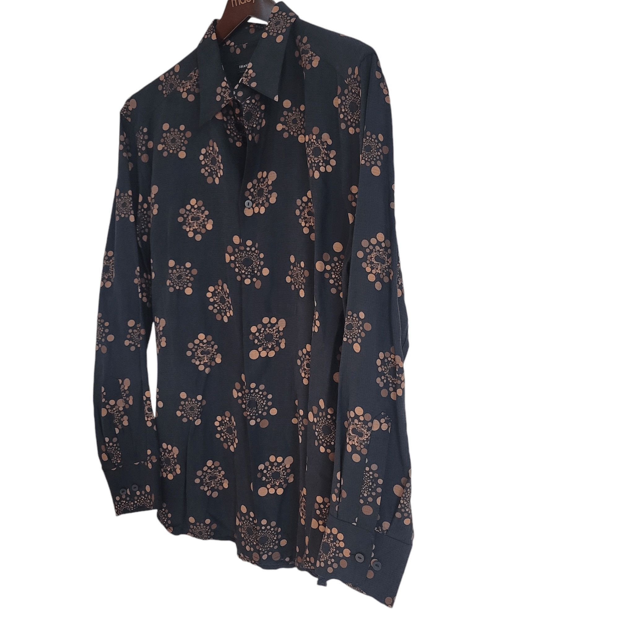 Jhane Barnes JHane Barnes Geometric LongSleeve Shirt Men. Large. Pre-owne Size US L / EU 52-54 / 3 - 9 Thumbnail