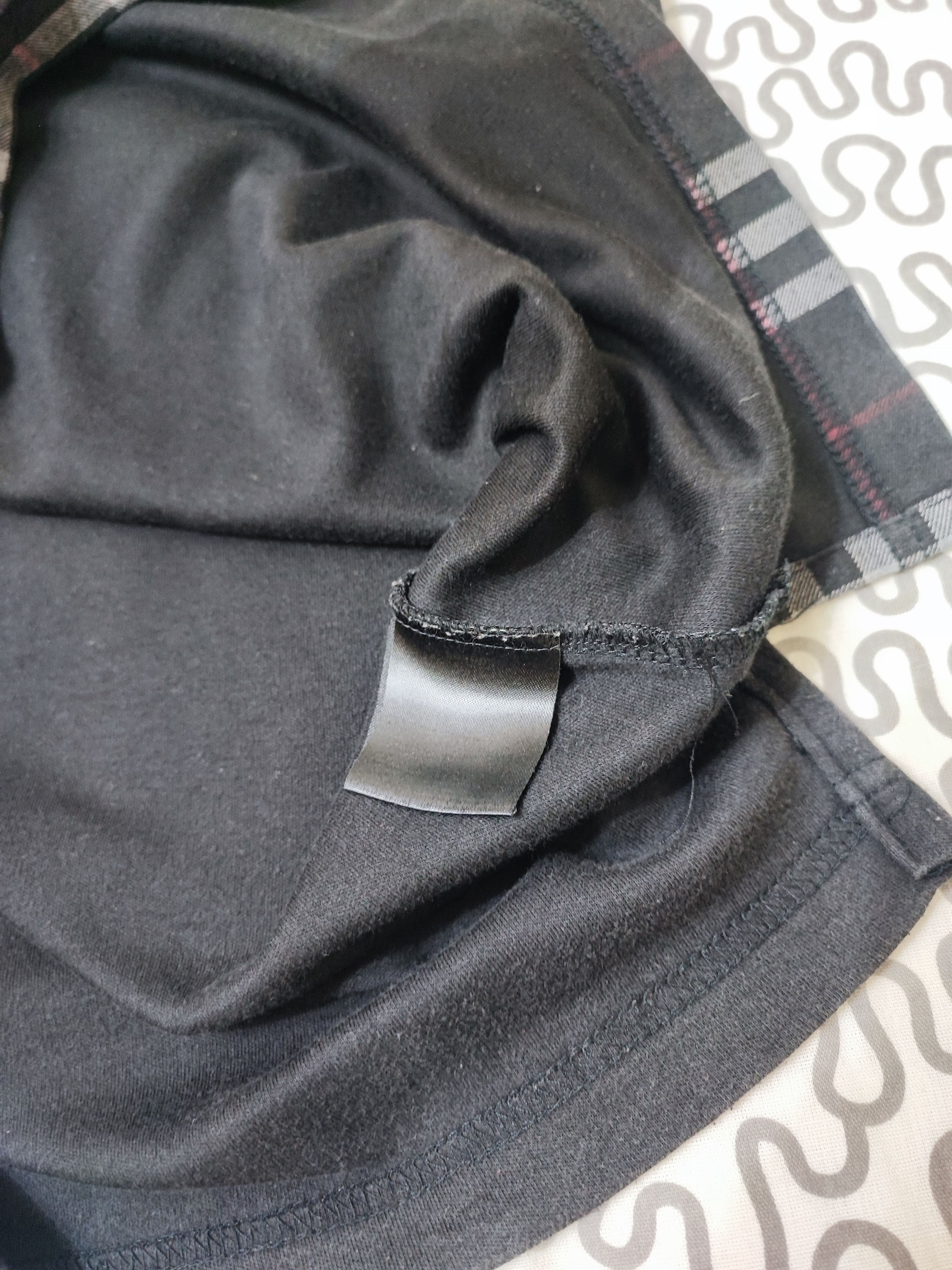 Burberry × Designer Vintage Burberry Black Nova Check Long Sleeve Polo Shirt Size US L / EU 52-54 / 3 - 7 Thumbnail