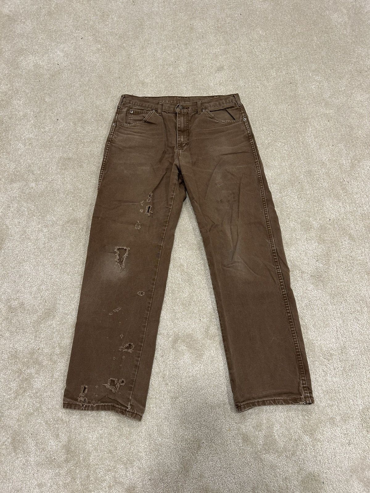 Dickies × Vintage Vintage Dickies Distressed Denim Jeans Size US 32 / EU 48 - 1 Thumbnail