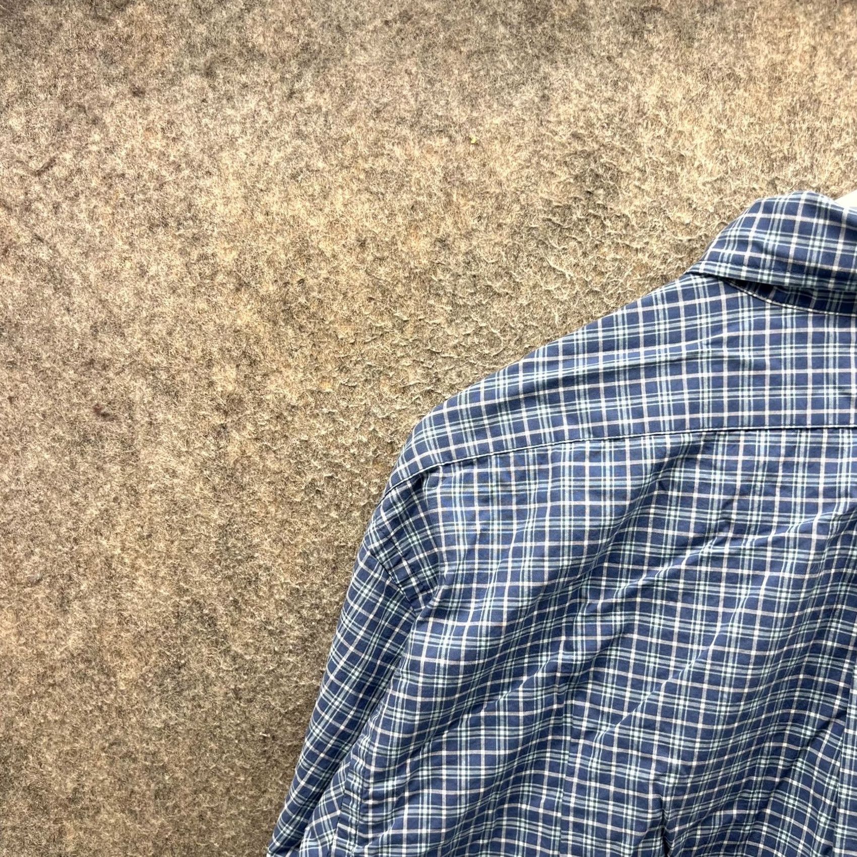 Brooks Brothers Brooks Brothers Shirt Mens Large Blue Check Long Sleeve Button Front Casual Size US L / EU 52-54 / 3 - 6 Thumbnail
