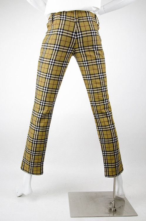 Dolce & Gabbana D&G Plaid Wool-Blend Trousers Camel Check - Size 26/30 Size 26" / US 2 / IT 38 - 5 Thumbnail