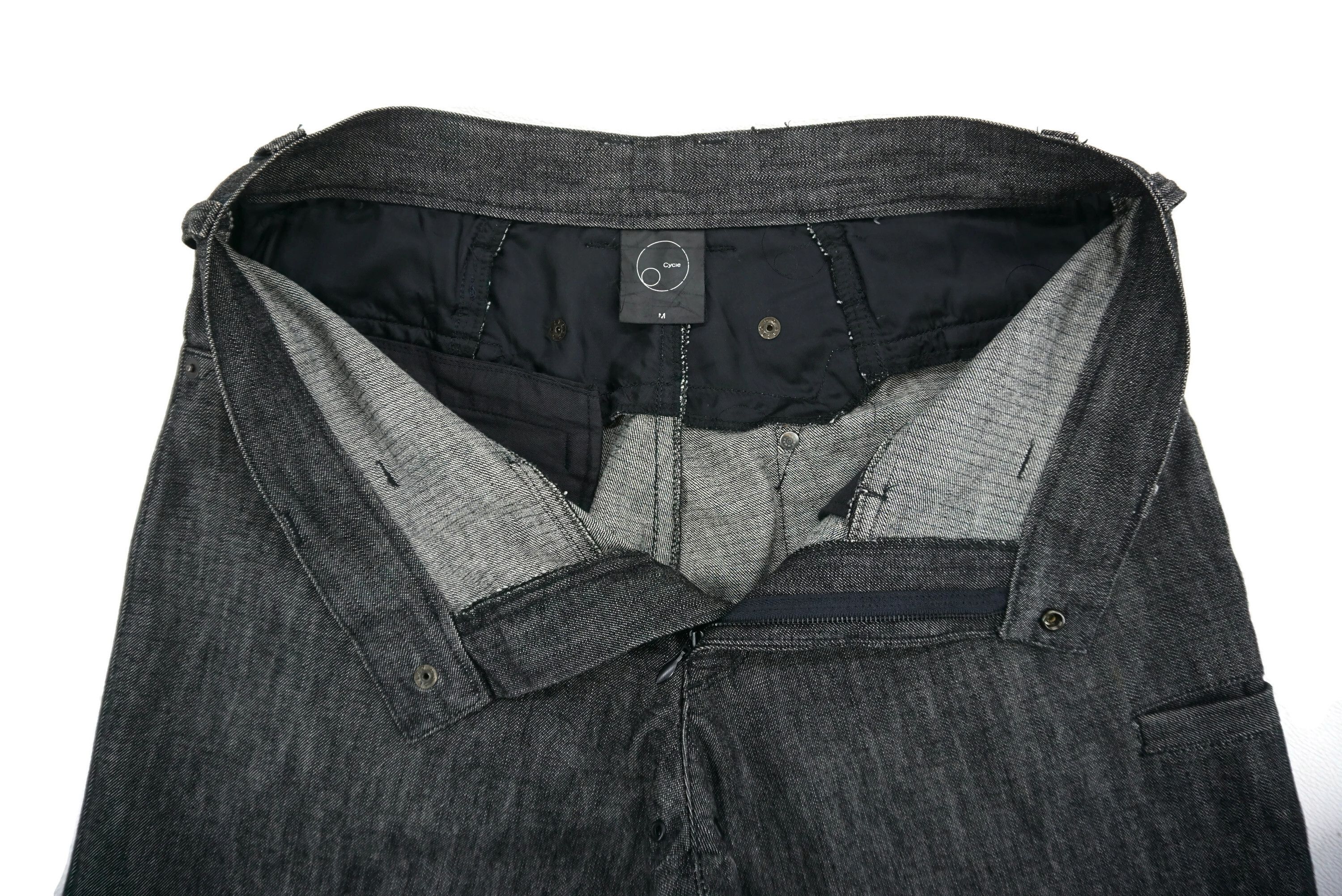 Japanese Brand Cycle Jeans fit W32xL31 Patchwork Buckle Waist Cargo Size US 30 / EU 46 - 9 Thumbnail