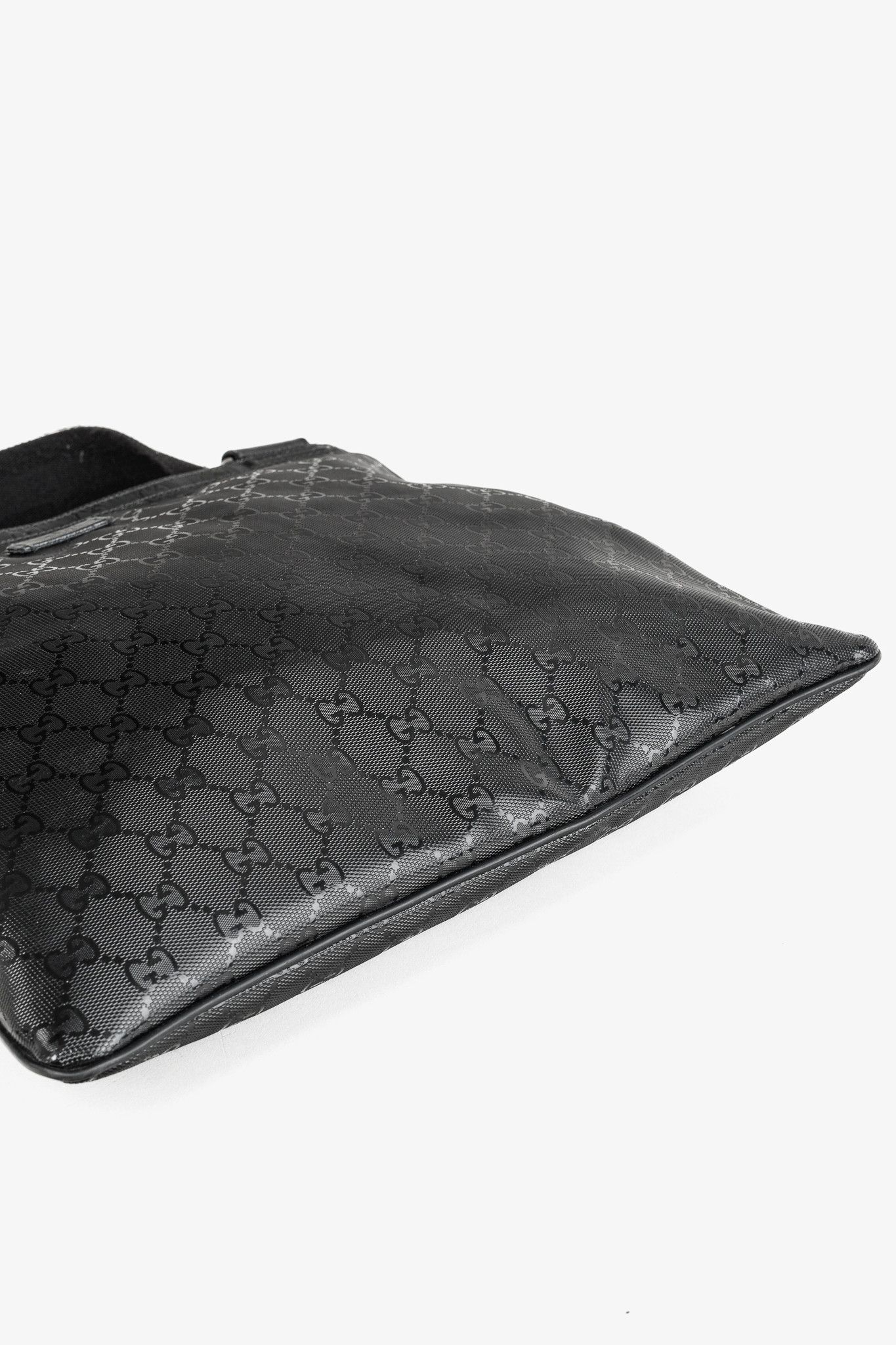 Gucci Gucci Black GG Imprime Coated Canvas Messenger Bag Size ONE SIZE - 5 Thumbnail