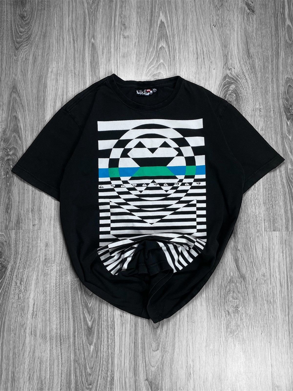 Affliction Vintage Quiksilver Affliction Style Surfing Black T-shirt XL Size US XL / EU 56 / 4 - 3 Thumbnail
