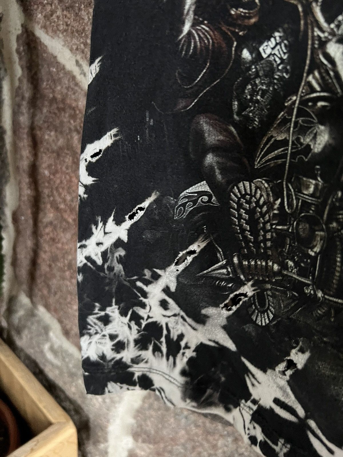 Affliction × Designer Full print t-shirt tee Tis , dark side, ghost M Size US M / EU 48-50 / 2 - 6 Thumbnail