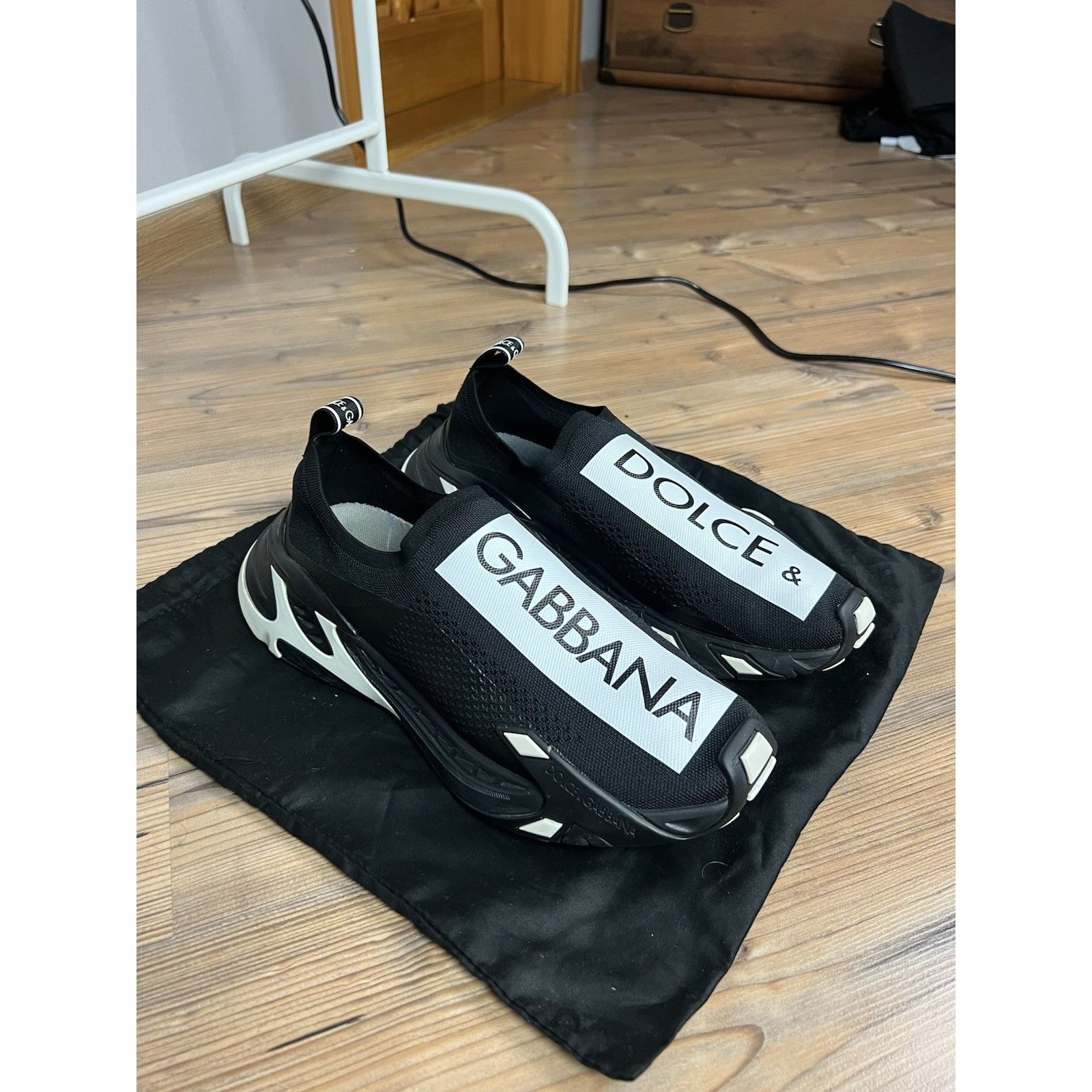 Dolce & Gabbana MINT! Dolce&Gabbana Black Fast Sneakers Size 44.5 / 10.5 Size US 10.5 / EU 43-44 - 2 Thumbnail