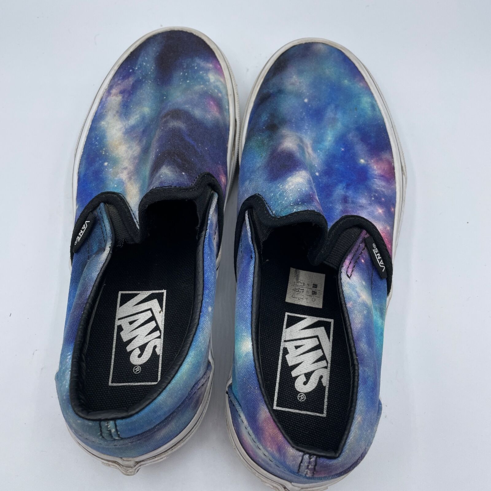 Vans Vans Classic Slip On Shoes Low Galaxy Blue White Mens 4.5 Size US 4.5 / IT 34.5 - 7 Thumbnail