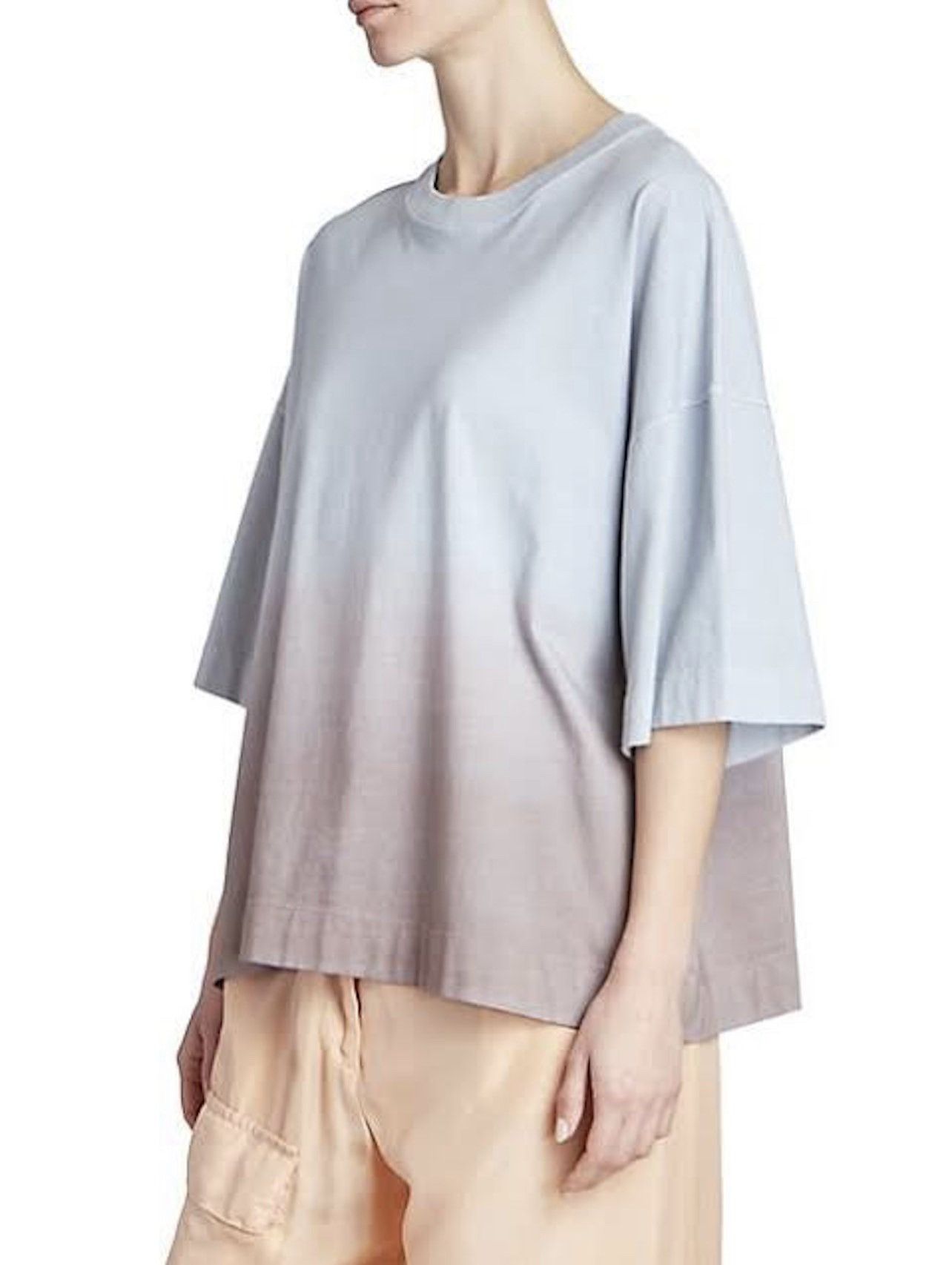 Dries Van Noten Gradient-pattern round-neck cotton T-shirt Size L / US 10 / IT 46 - 3 Thumbnail