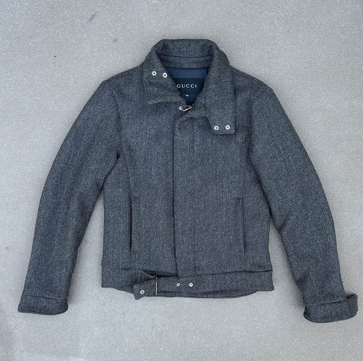 Gucci Gucci Tom Ford Era Padded Lana Wool Riders Jacket Size US S / EU 44-46 / 1 - 1 Thumbnail