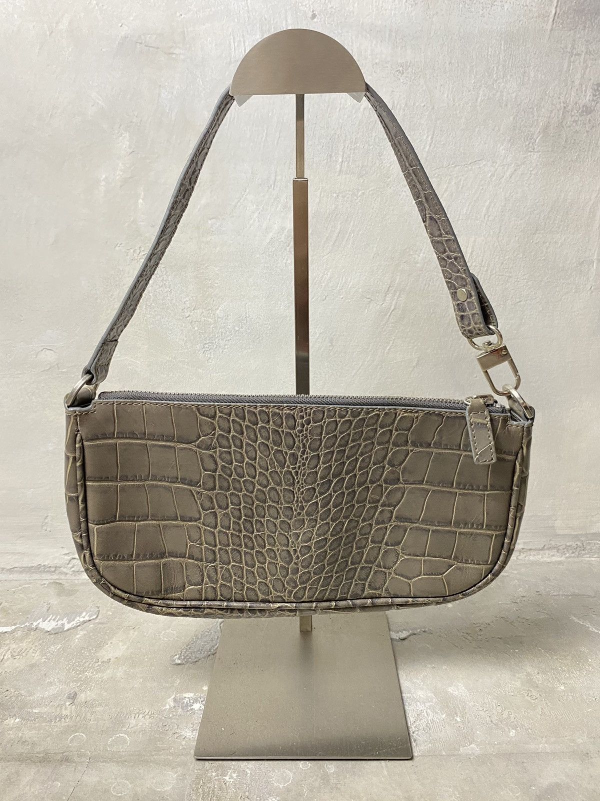By Far By Far Rachel Small Croc-Embossed Shoulder Bag Size ONE SIZE - 4 Thumbnail