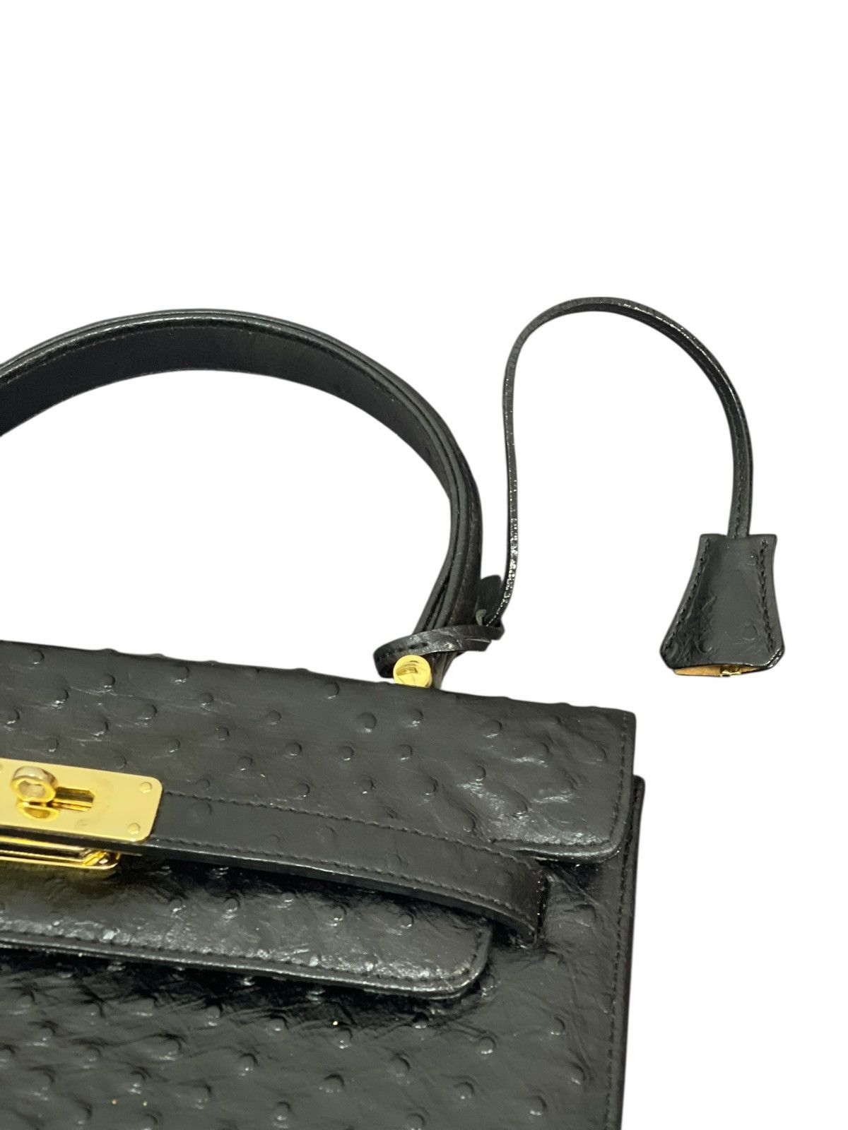 If Six Was Nine Kelly Bag Vtg Des Rossa Ostritch Leather Hermes margiela Size ONE SIZE - 10 Thumbnail