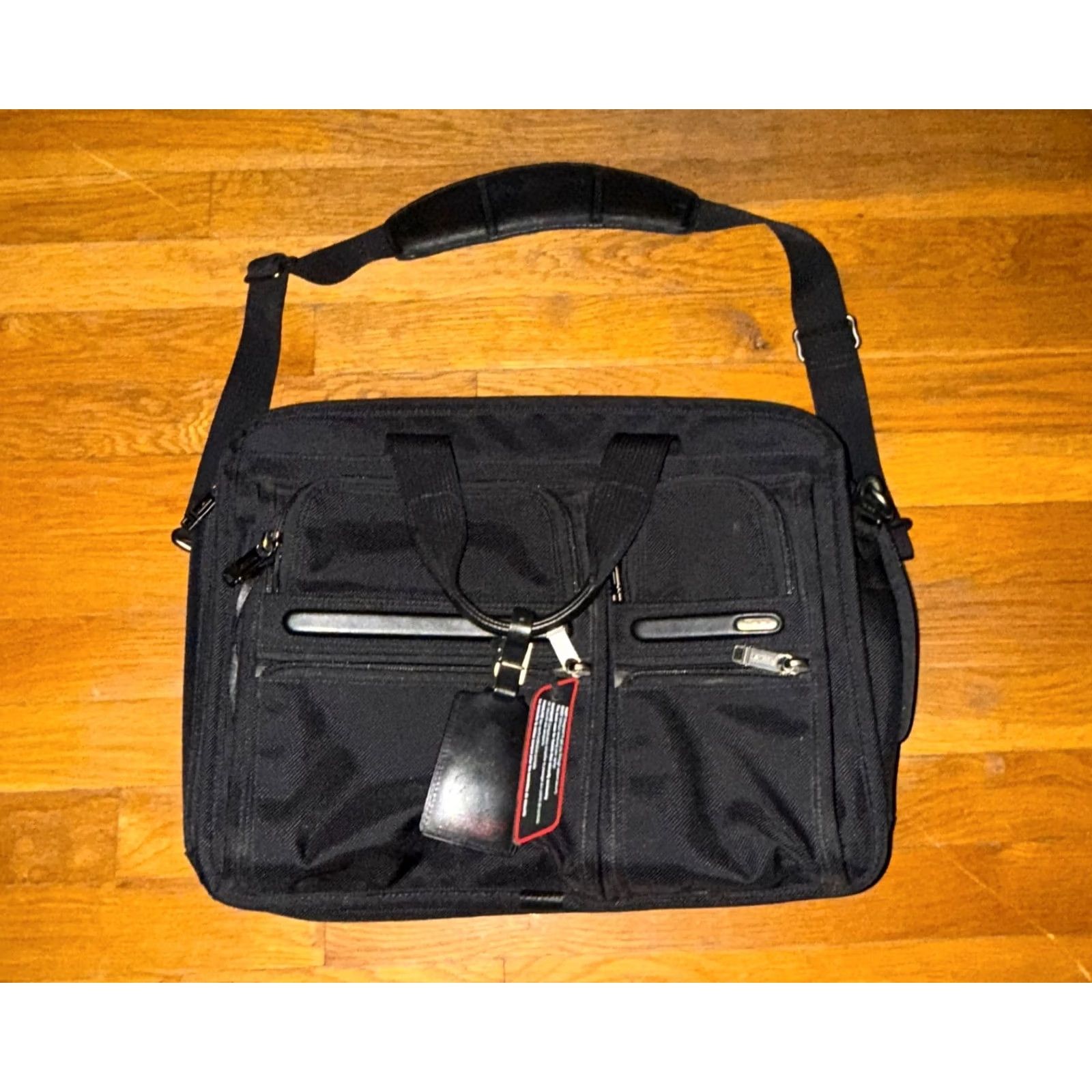 Tumi Tumi Briefcase Nylon Laptop Organizer Expandable Black Travel 16x12x7 Men Large Size ONE SIZE - 2 Thumbnail