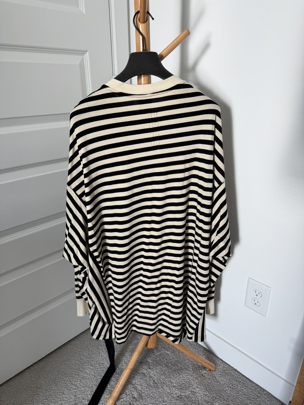 Rick Owens DRKSHDW Crater Striped Sweatshirt