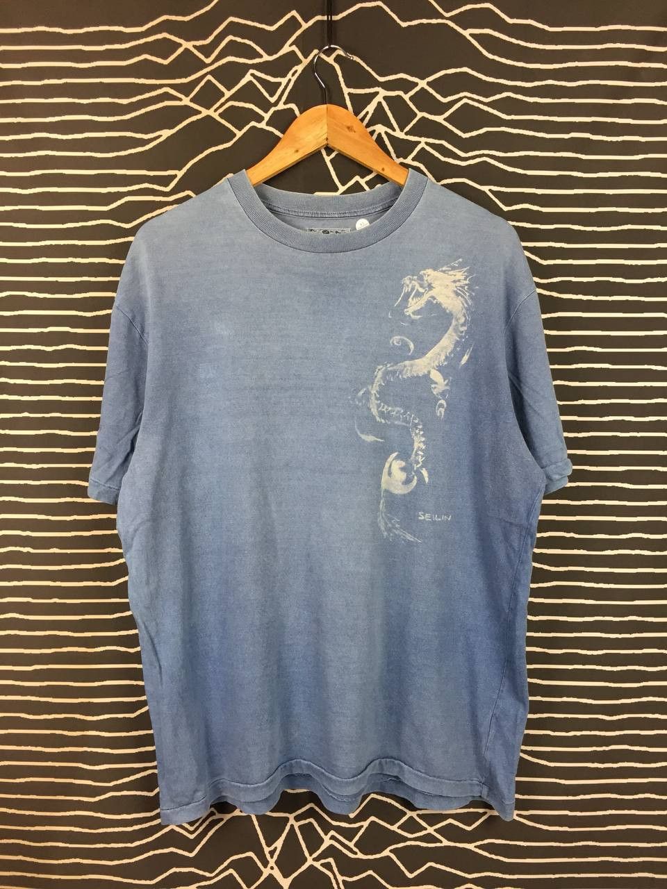 Japanese Brand Vtg Okura Japan Dragon Tee Seilin & Co Indigo Wash Size XL Size US XL / EU 56 / 4 - 1 Thumbnail