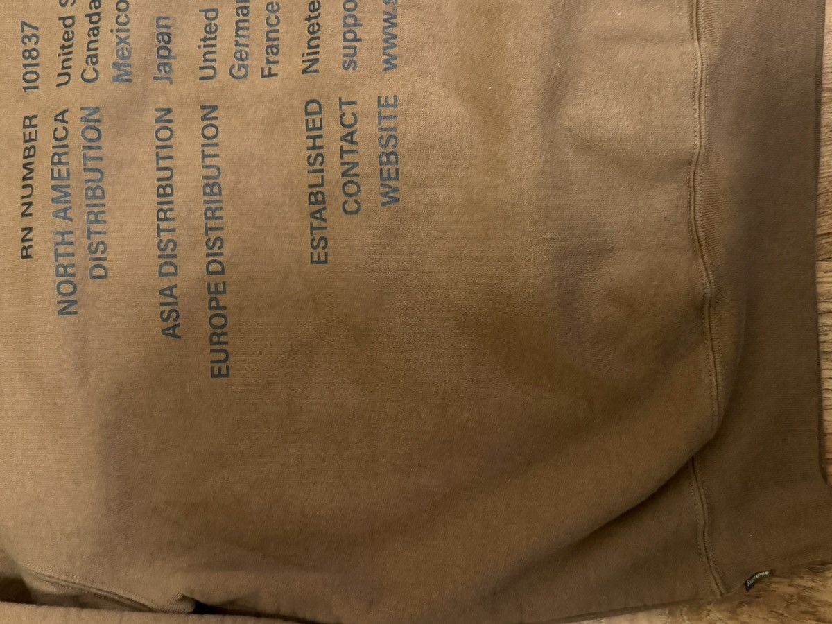 Supreme Supreme Worldwide Hooded Sweatshirt - Olive Brown Size US L / EU 52-54 / 3 - 15 Thumbnail