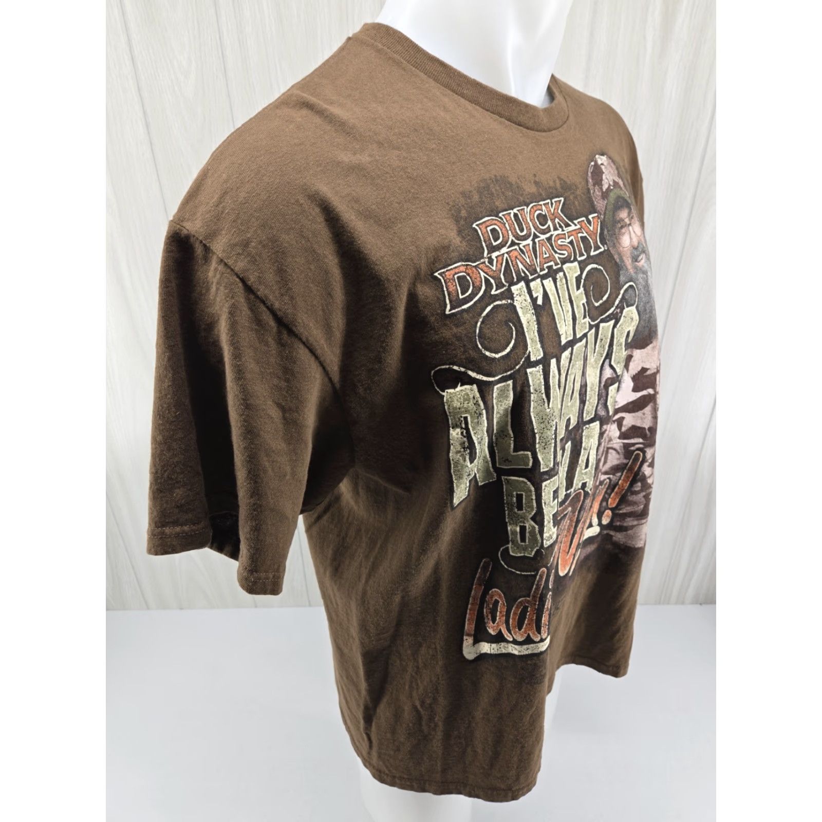 Vintage VINTAGE Duck Dynasty Shirt Mens XL Brown Uncle Si I’ve Always Been A Ladies Man Hunting Shirt Size US XL / EU 56 / 4 - 7 Thumbnail