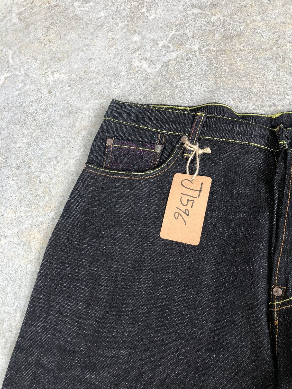 RMC Jeans Red Monkey Company Embroidered Jeans Baggy Jeans Size US 37 - 13 Thumbnail