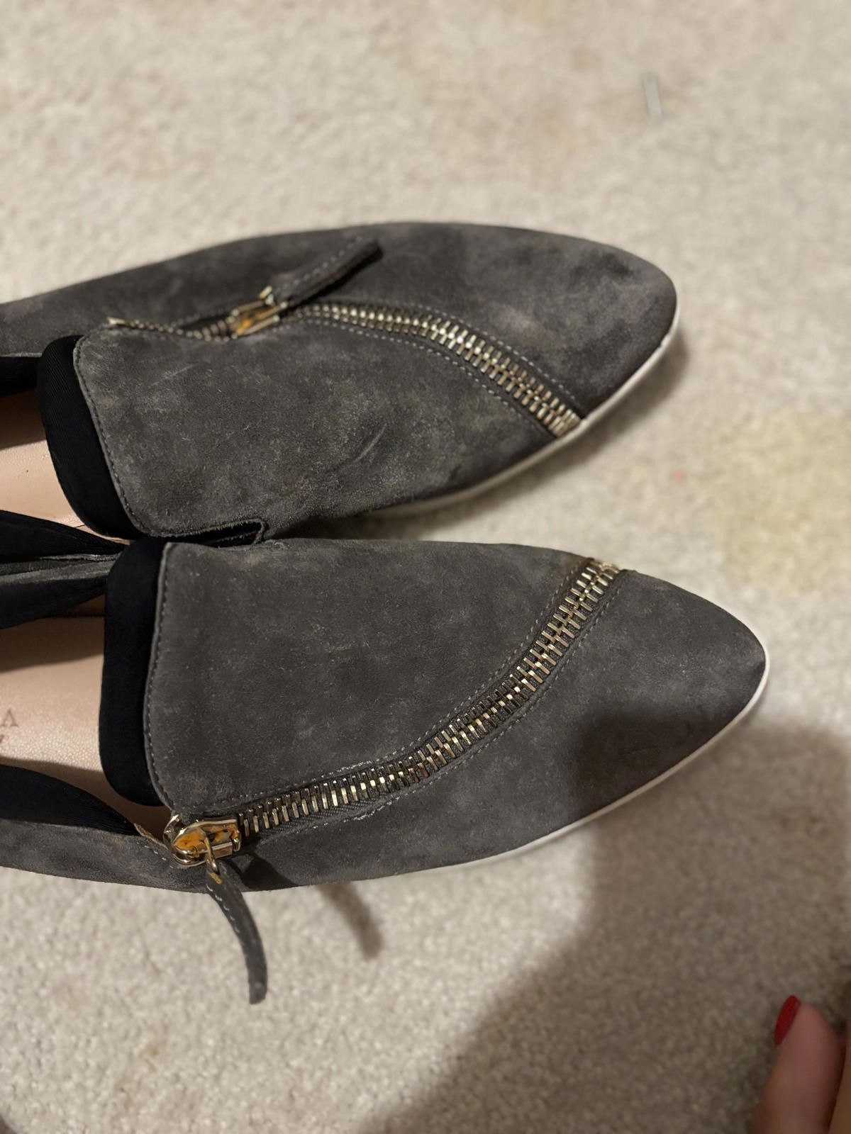 Furla NWOT Furla Suede Slip-On Shoes with Zipper Size US 9 / IT 39 - 4 Thumbnail