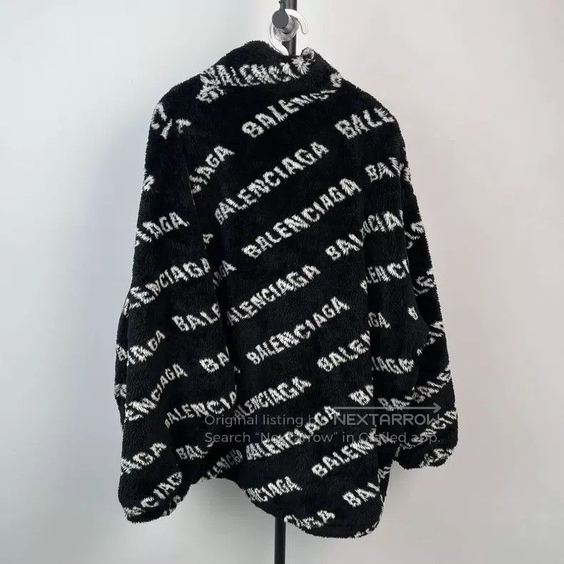 Balenciaga Balenciaga Black teddy bear Logo all-over print loose zipp Size XXS / US 00 / IT 34 - 2 Thumbnail