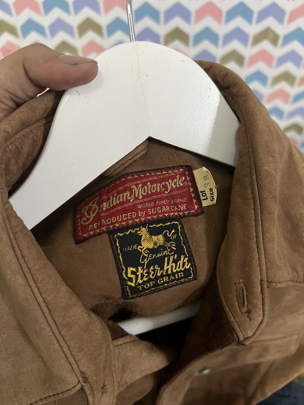 Sugar Cane Indian Motorcycle Suede Leather Toyo interprises Size US M / EU 48-50 / 2 - 3 Thumbnail