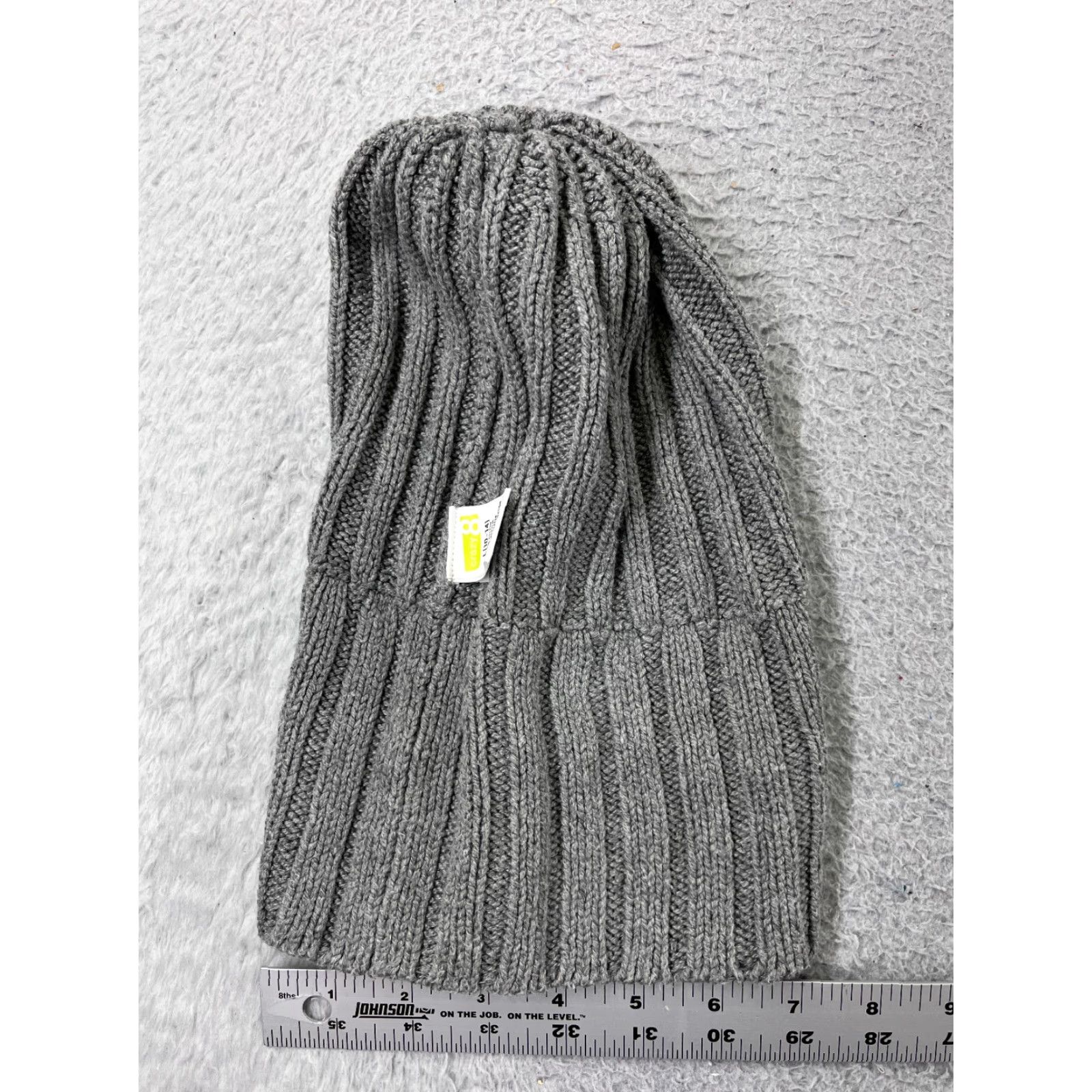 Vintage Crazy 8 Beanie Womens Large Gray Knit Acrylic Blend Winter Ski Warm Pom Hat Size ONE SIZE - 5 Thumbnail