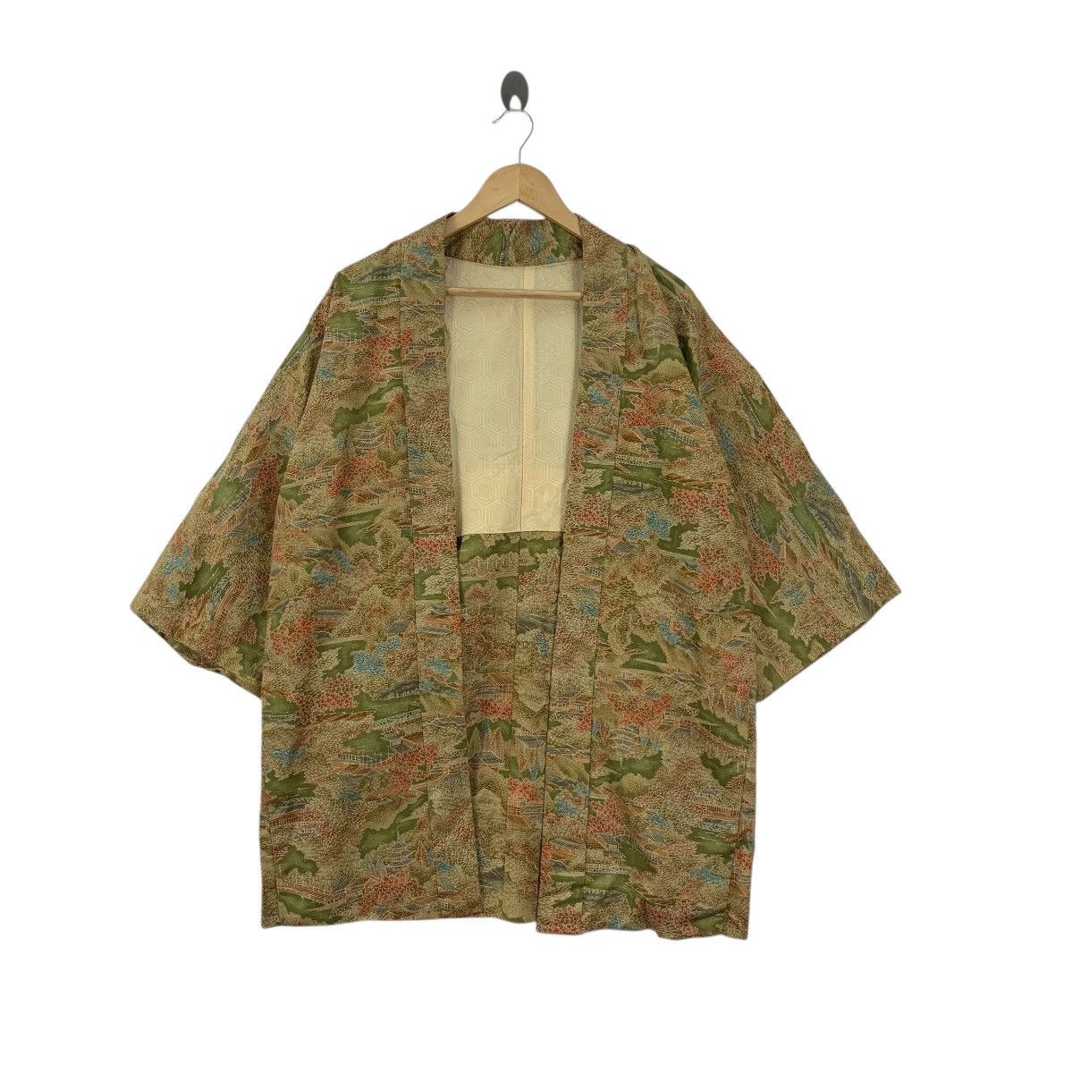 Vintage Vintage 70s KIMONO JAPAN KOMON MINKA Traditional Geisha Size XXL / US 16-18 / IT 52-54 - 1 Thumbnail