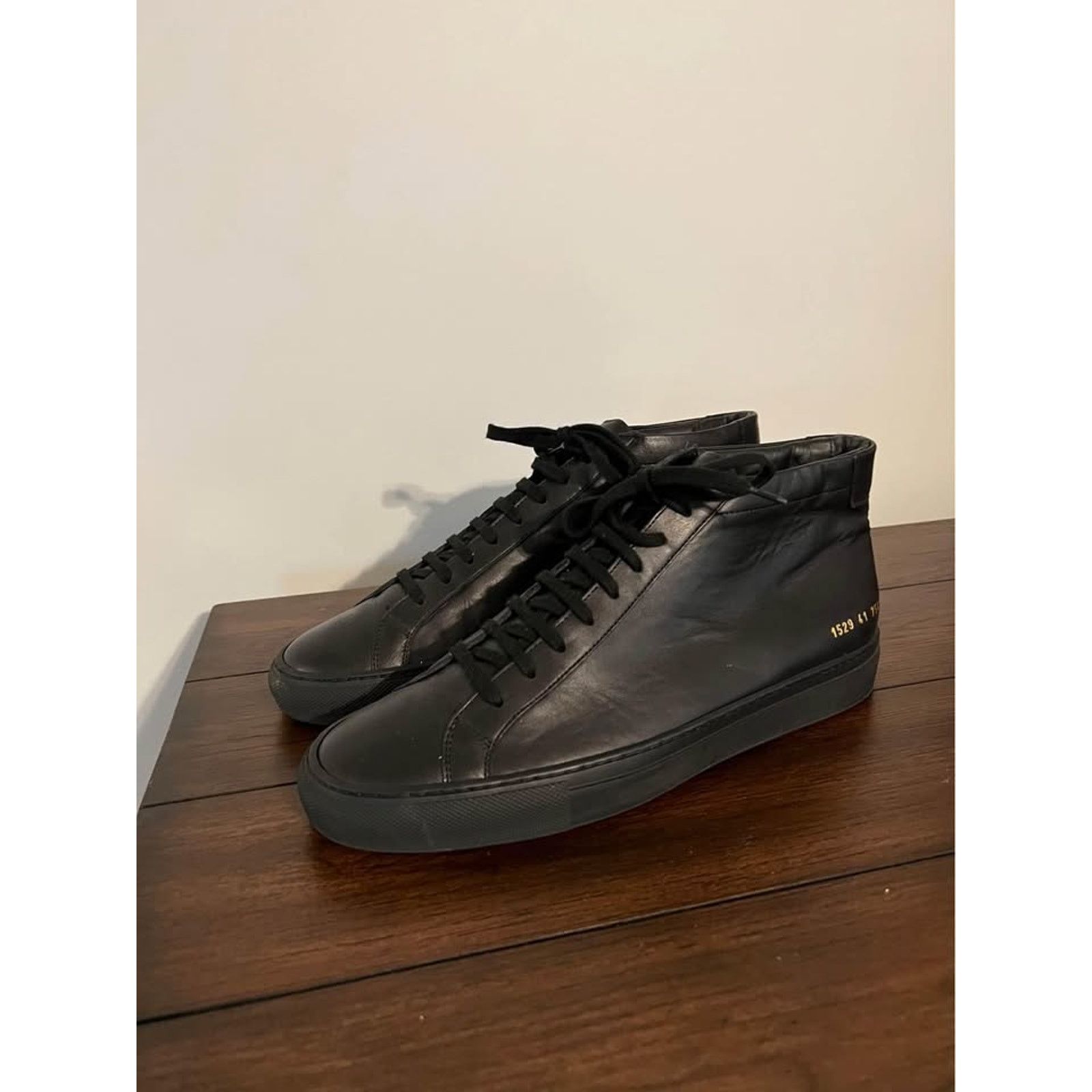 Common Projects Common Projects Achilles Black Mid 41 (Fits Like 9 US) Size US 8 / EU 41 - 1 Thumbnail