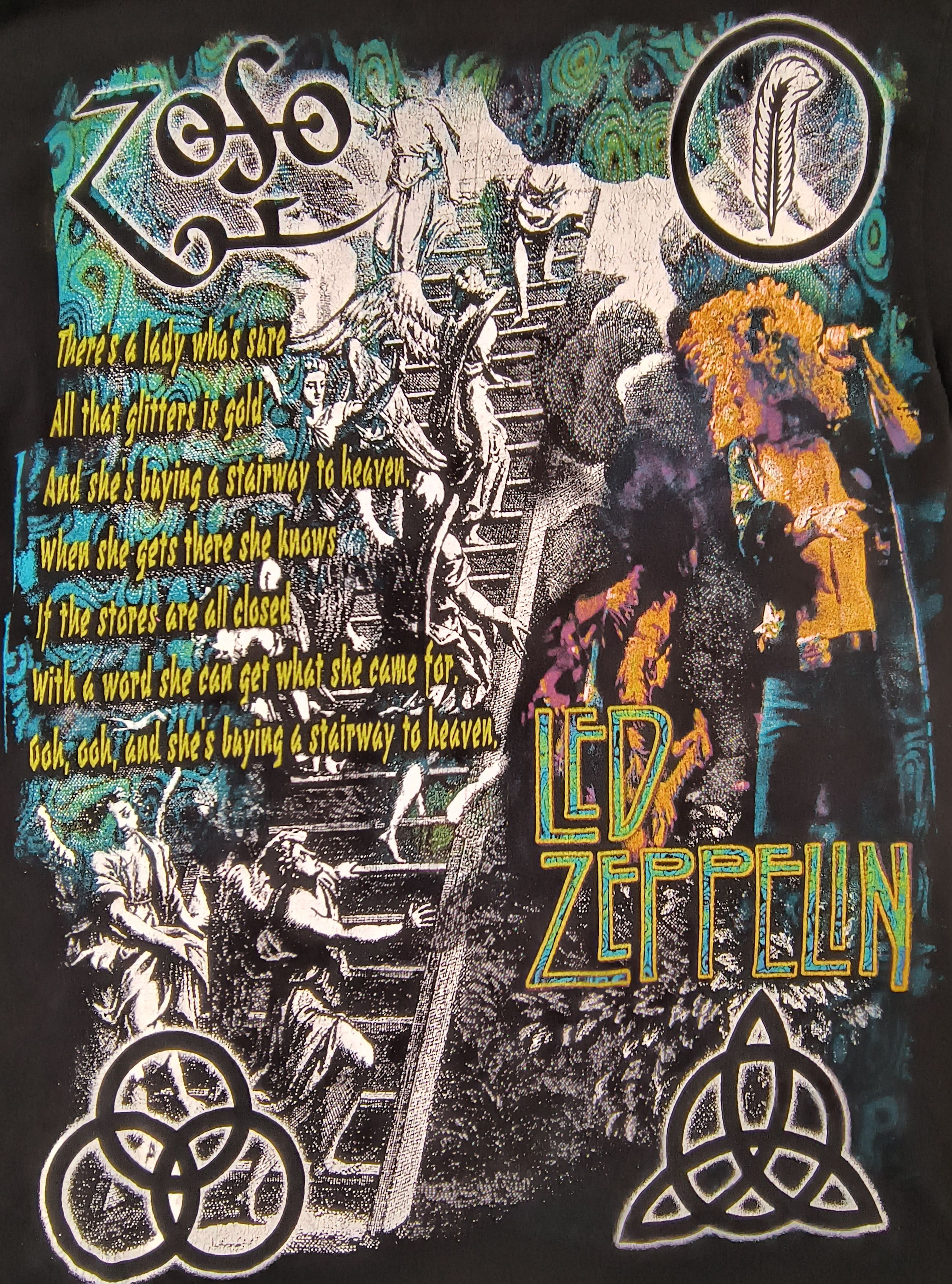 Band Tees Vintage AOP Resurreccion Led Zeppelin tee Size US L / EU 52-54 / 3 - 4 Thumbnail