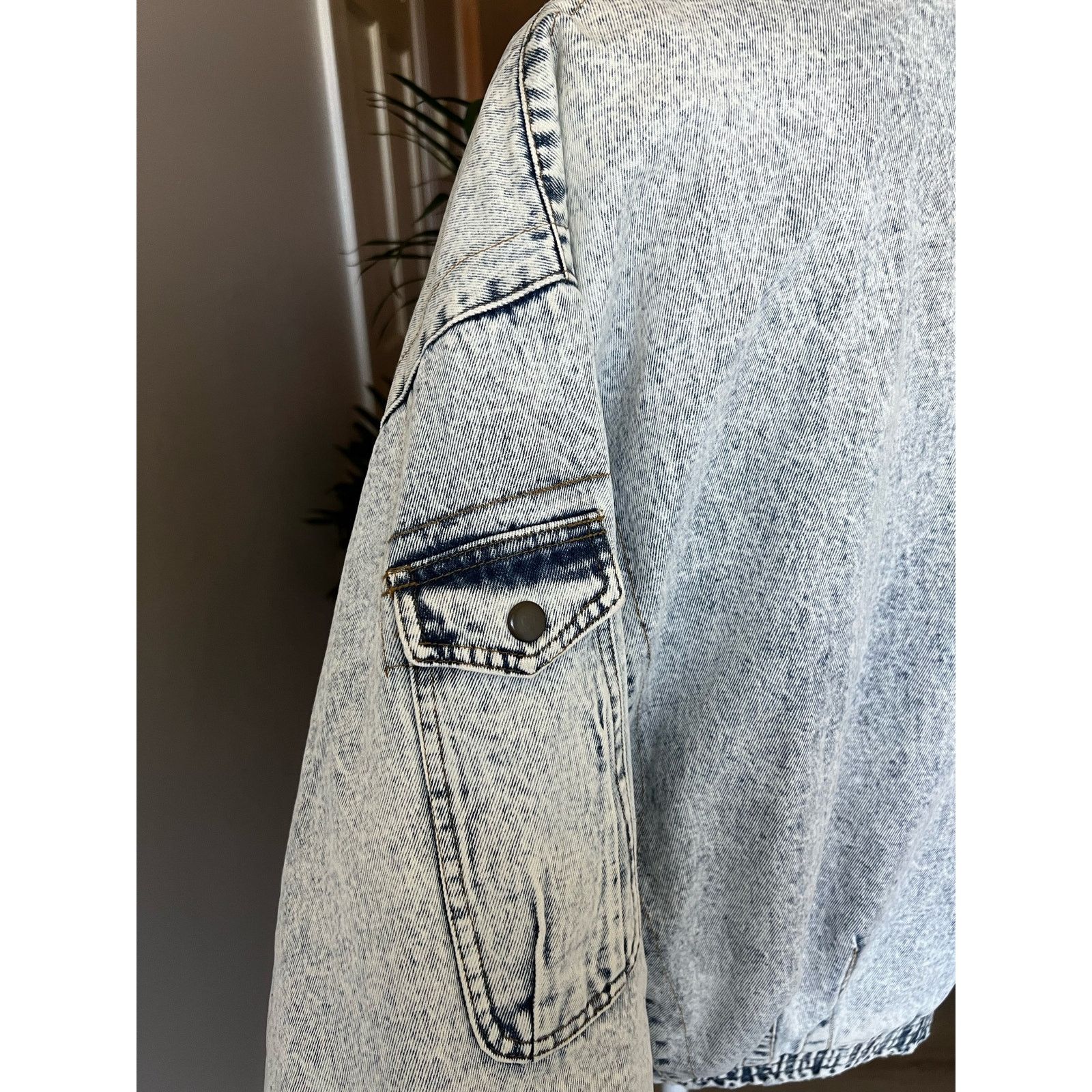 Vintage RARE Bruno 80s Acid Wash Denim Bomber size Medium Size US M / EU 48-50 / 2 - 7 Thumbnail