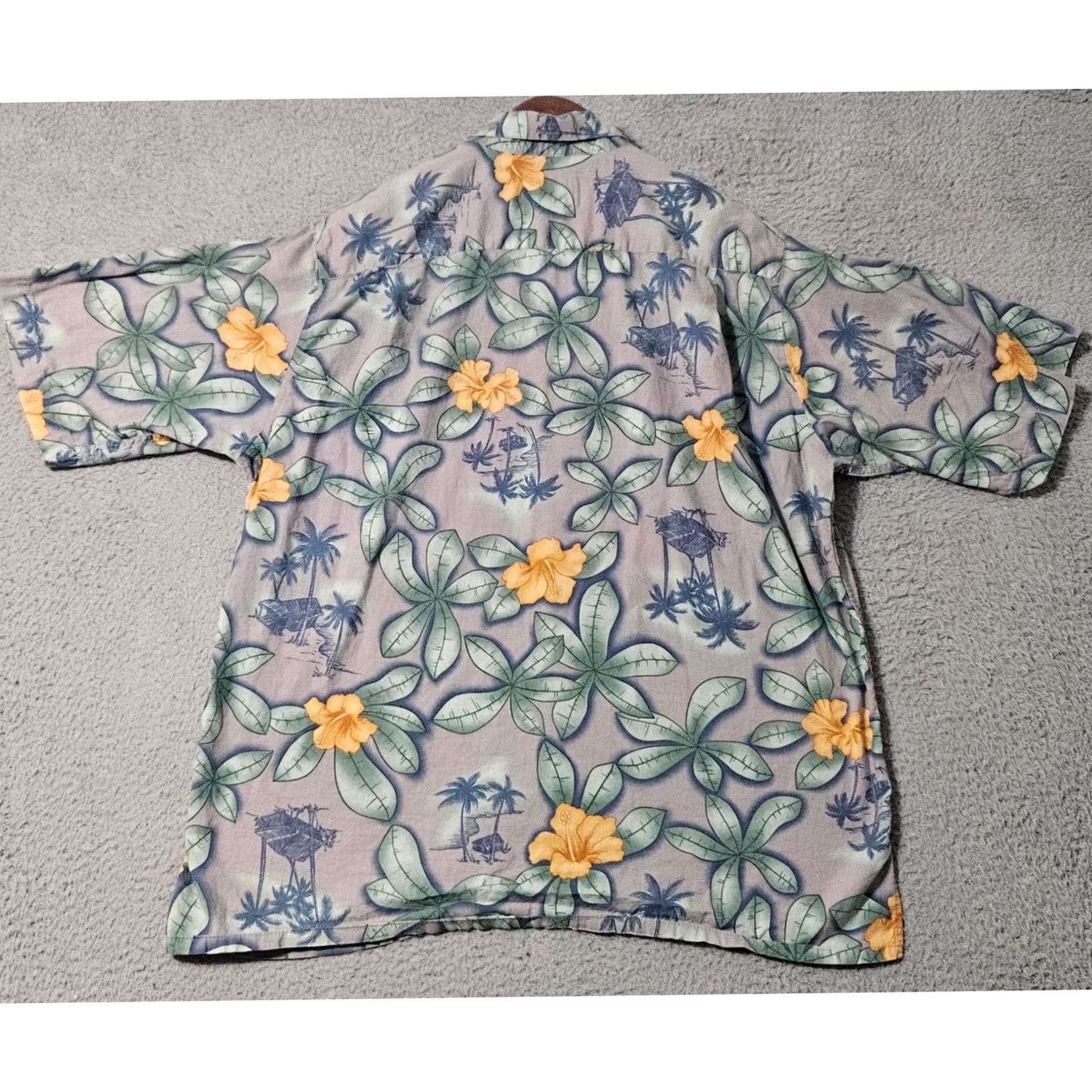 Reyn Spooner VINTAGE Reyn Spooner Shirt Mens M Aloha Hawaiian Floral Regency Cotton Lawn Blue Size US M / EU 48-50 / 2 - 3 Thumbnail